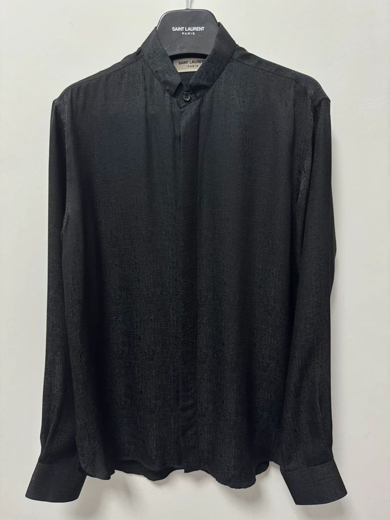 Saint Laurent Paris Saint Laurent Paris size 37 17 FW Mulberry Silk Embossed D Size US M / EU 48-50 / 2 - 1 Thumbnail