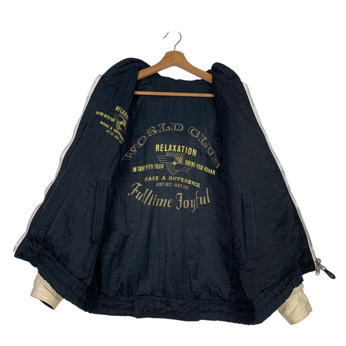 Japanese Brand World Club Big Logo Reversible Hoodie Jacket #0260-C12 Size US L / EU 52-54 / 3 - 13 Thumbnail