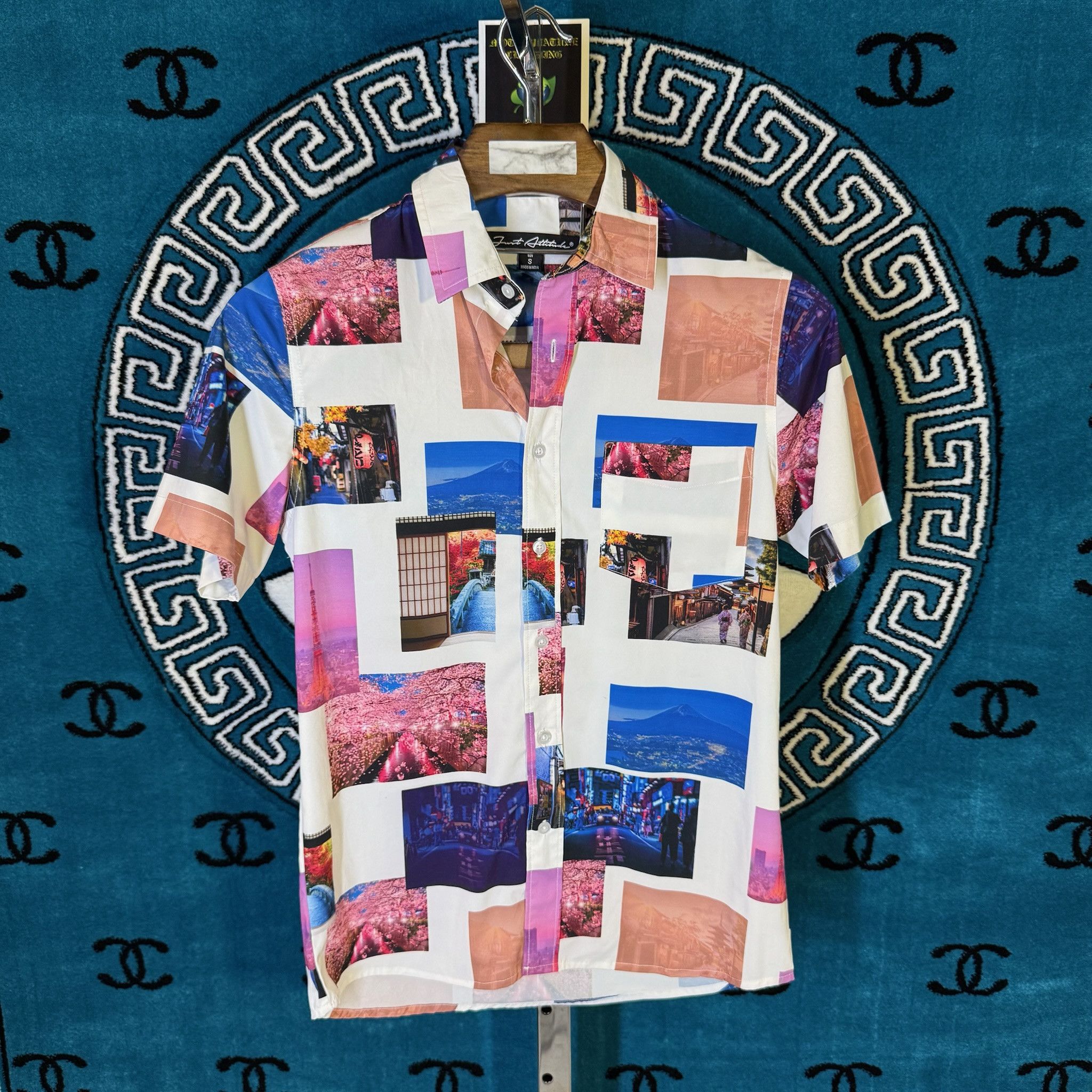 Other POLAROID MOTIF JAPANESE CHERRY BLOSSOMS S/S BUTTON UP Size US S / EU 44-46 / 1 - 1 Preview