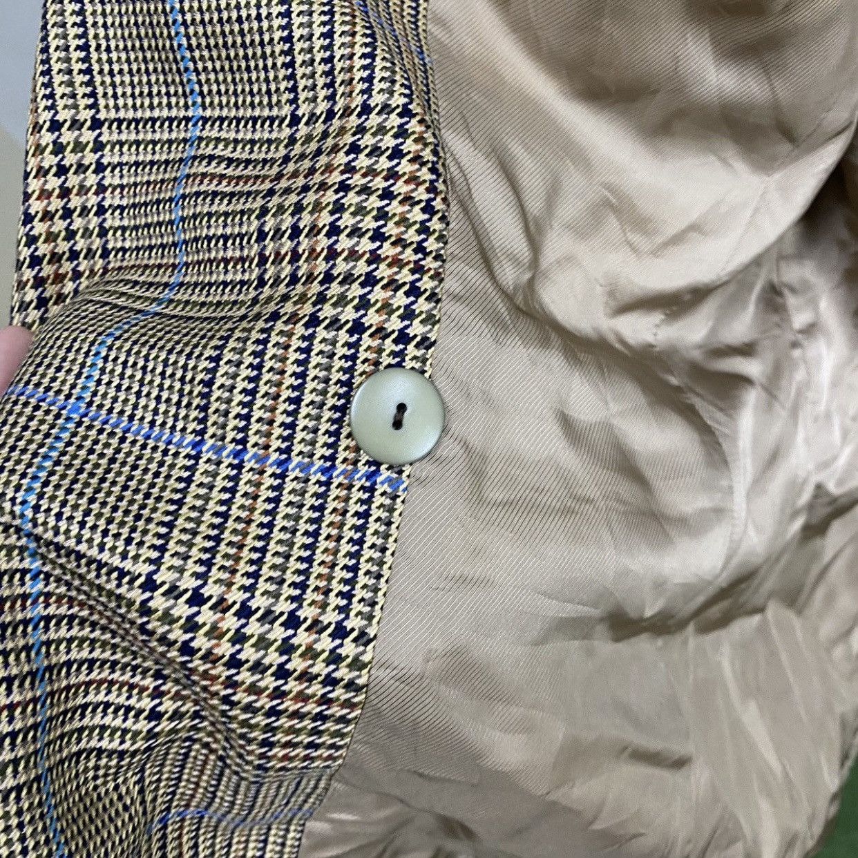 Burberry Prorsum Vintage Burberrys Double Breasted Houndstooth Plaid Wool Size S / US 4 / IT 40 - 12 Thumbnail