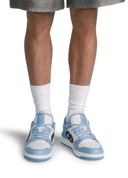 Dior o1w1db10625 Low-Top Sneakers in Light Blue/White Size US 7 / EU 40 - 5 Thumbnail