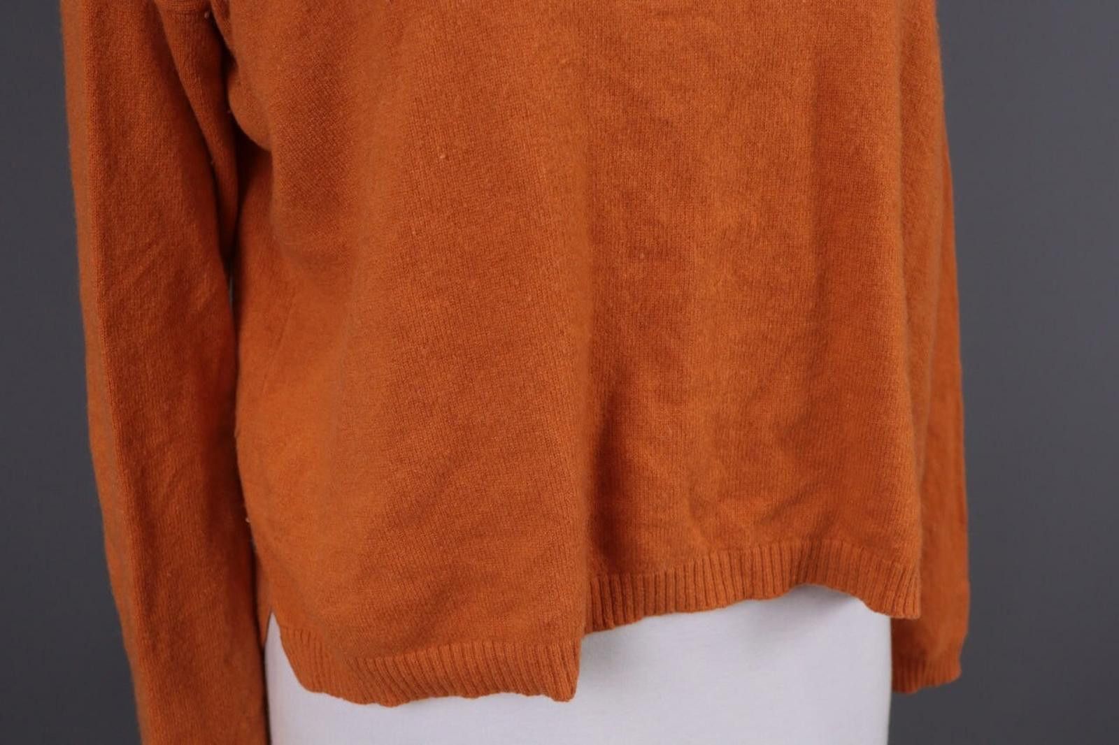 Designer Bitte Kai Rand Orange Cashmere Knit Relaxed Sweater Size L Size L / US 10 / IT 46 - 6 Thumbnail
