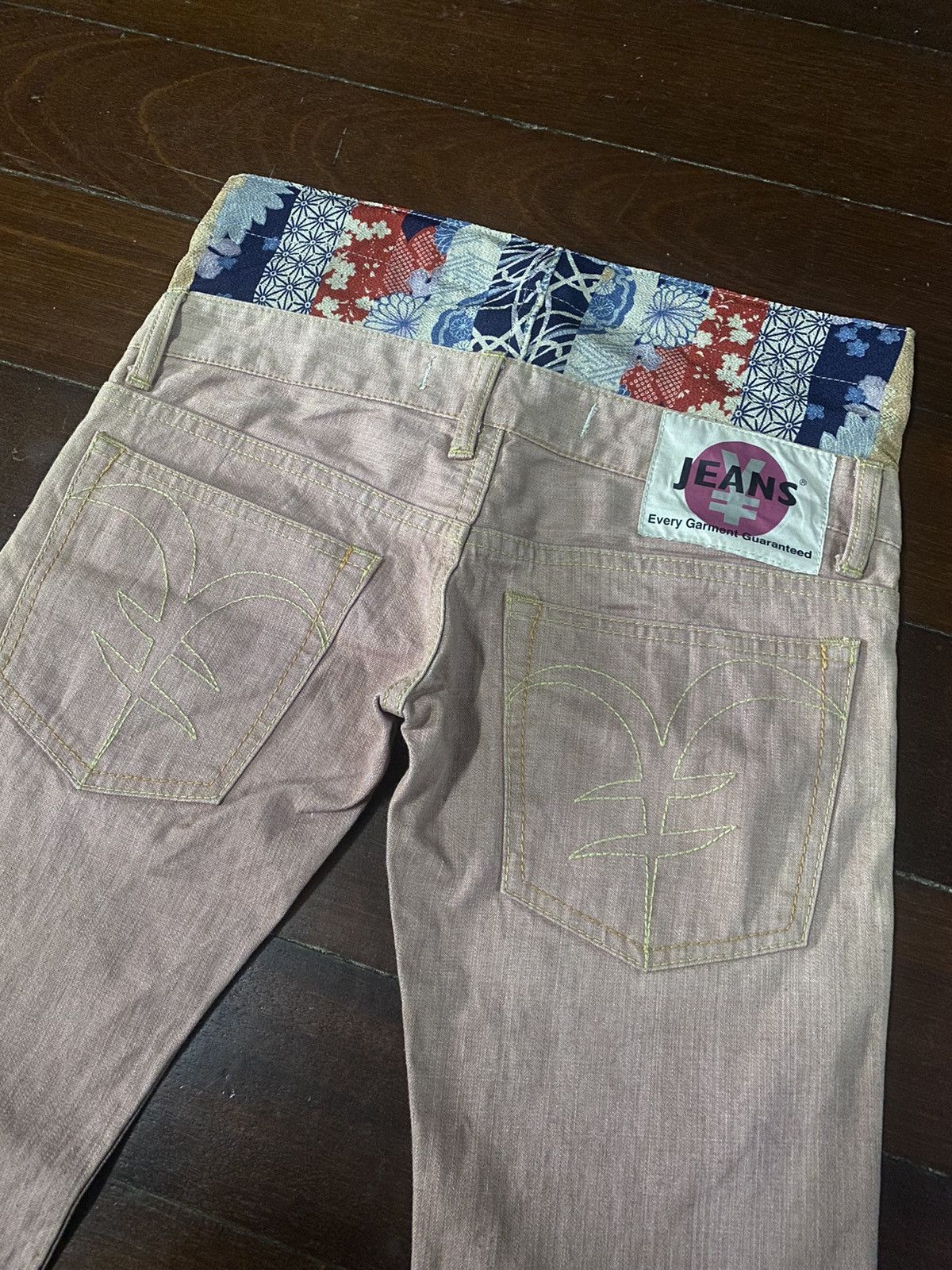 Le Grande Bleu (L.G.B.) rare yen japanese brand double waist boot cut sukajan b-1 Size US 32 / EU 48 - 7 Thumbnail