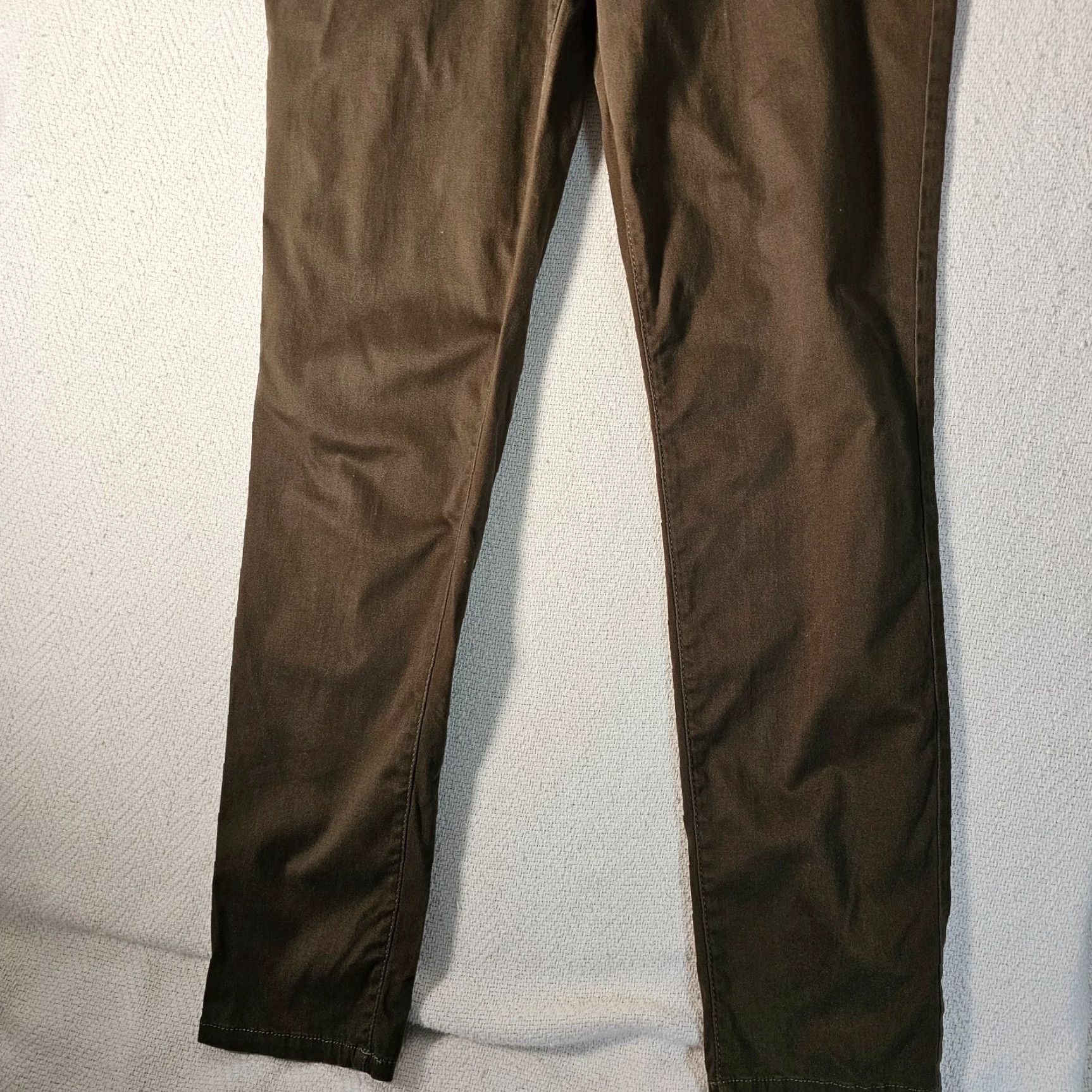Juicy Couture Juicy Couture Pants Women Green Flat Front Skinny Cotton Blend 14 Regular 29in Inseam Y2K Size 36" / US 14 / IT 50 - 2 Thumbnail