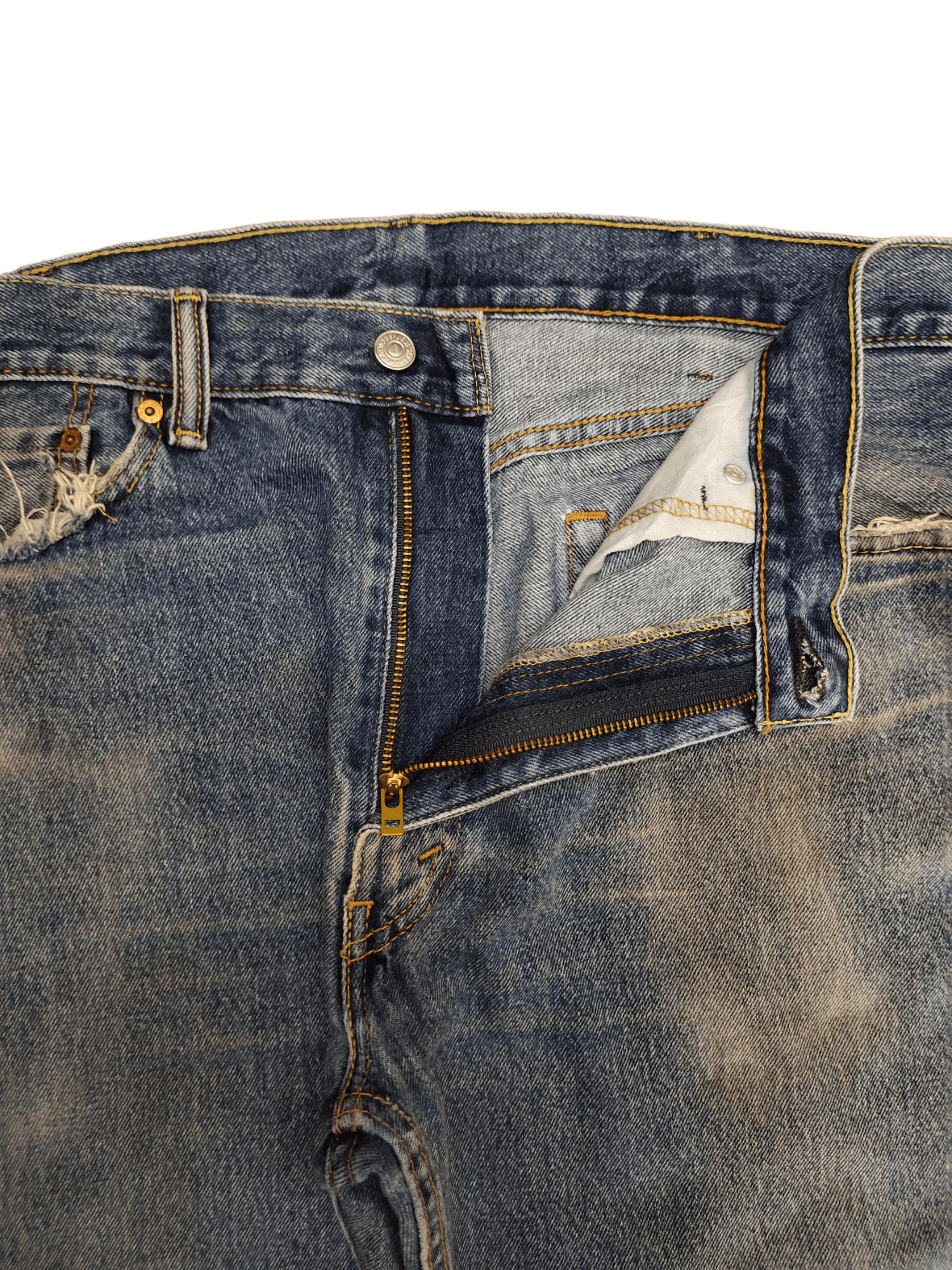 Levi's Vintage Clothing Size 38x29 Vintage Levis 505 Denim Jeans Distressed Size US 38 / EU 54 - 15 Thumbnail