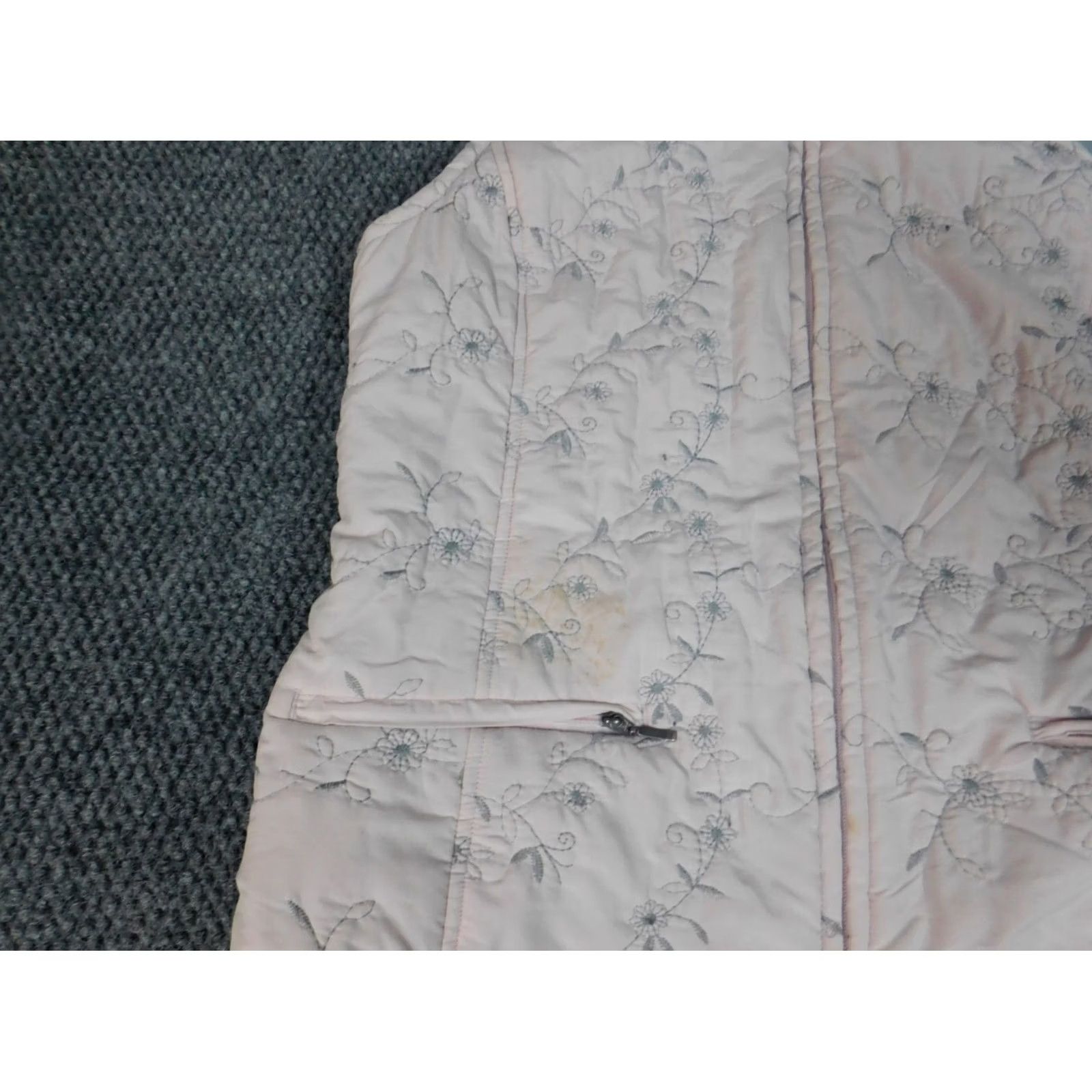 Croft & Barrow Croft & Barrow Vest Womens Small Pink Full Zip Floral Sleeveless Mid-Length Jacket/Coat Pattern Floral Casual Womens Regular Size S / US 4 / IT 40 - 4 Thumbnail