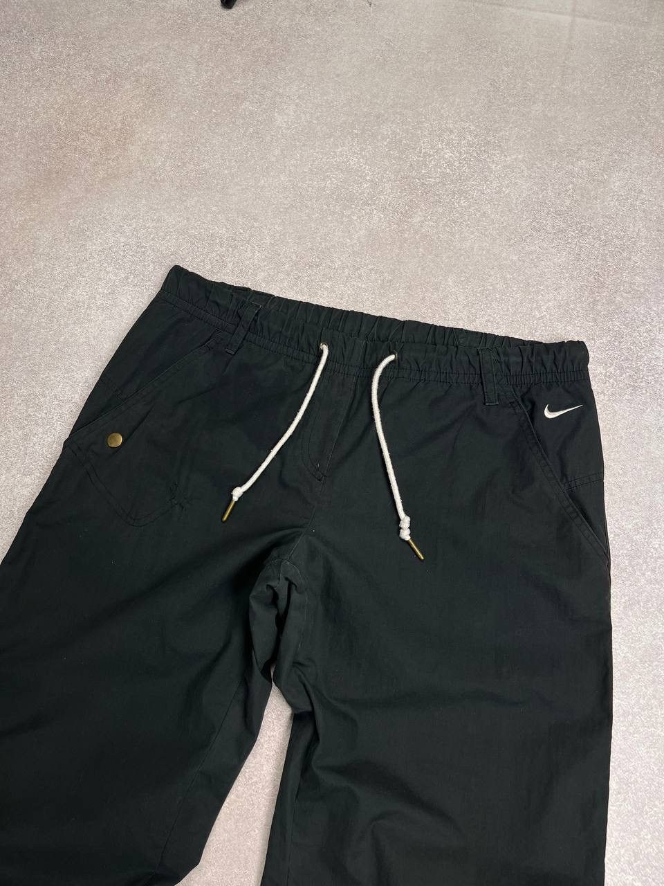Nike × Vintage Vintage Nike Swoosh Baggy Cotton Track Pants Y2K M Size US 32 / EU 48 - 2 Thumbnail