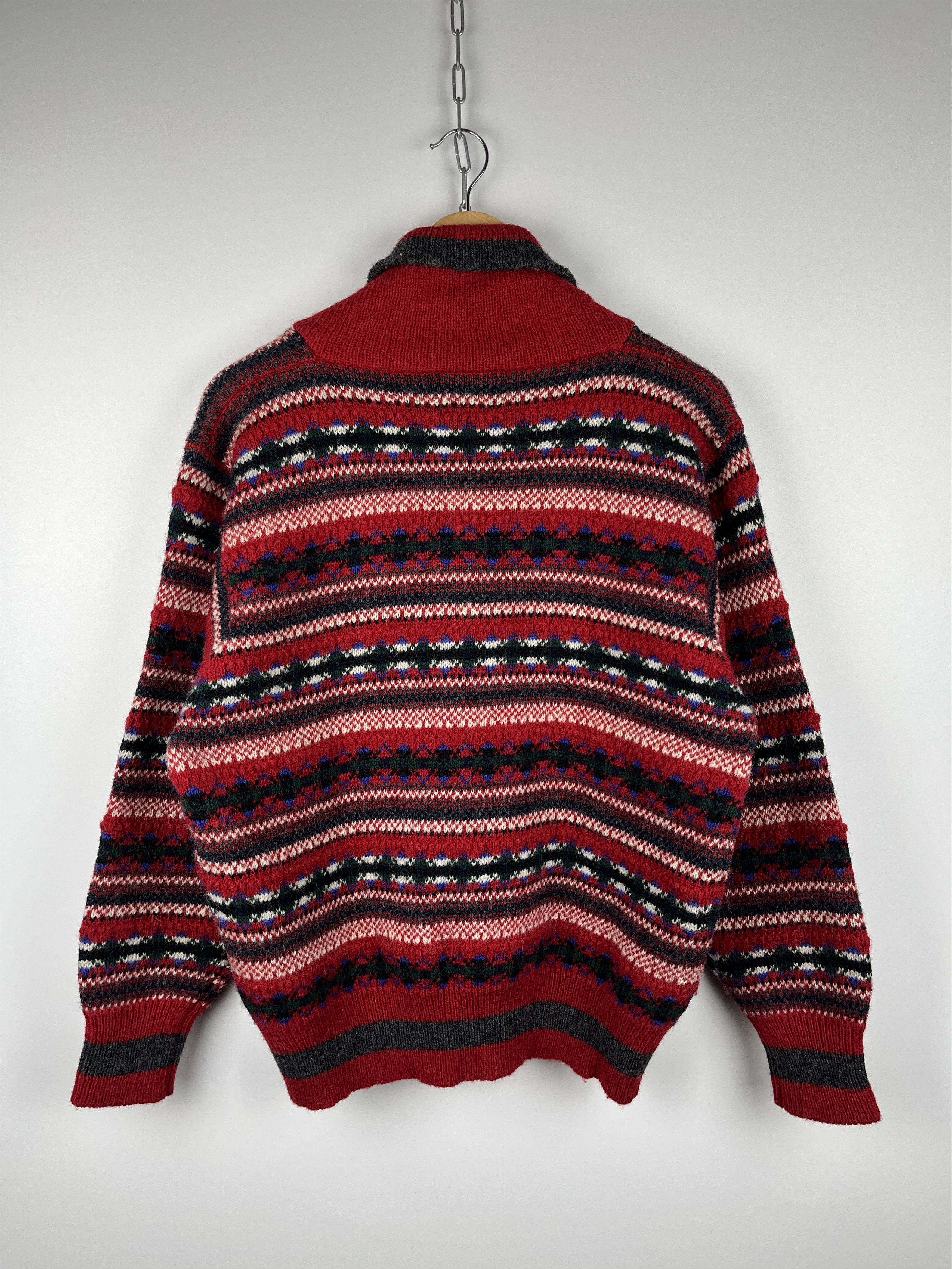 Vintage Vintage Principles Shetland Wool Isle Shawl Sweater Jumper Size US S / EU 44-46 / 1 - 10 Thumbnail