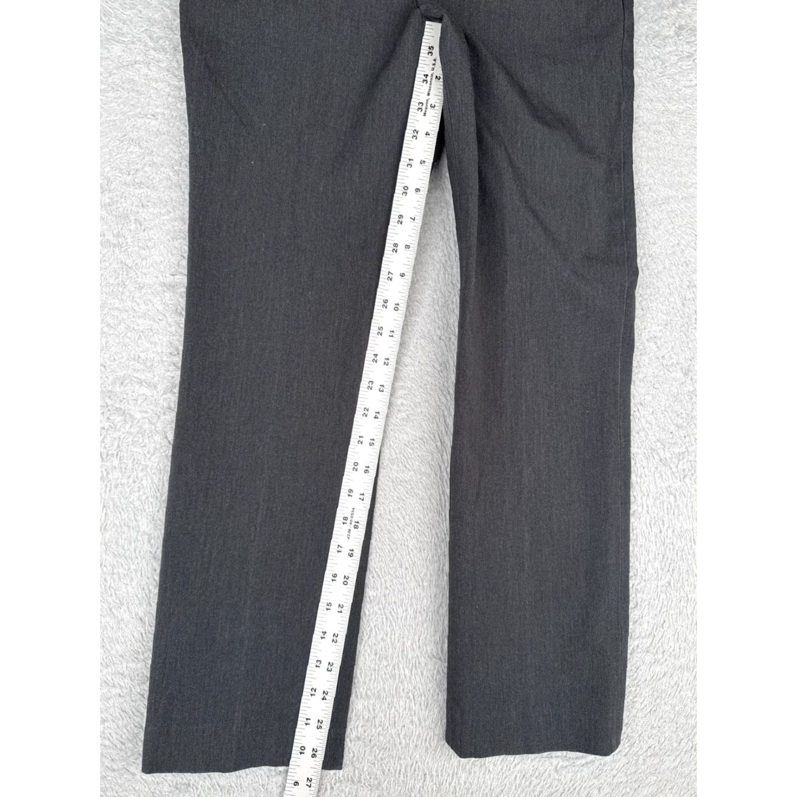 Ralph Lauren Lauren Ralph Lauren Pants Women 6P Gray Cotton Twill Low Rise 29x27 Straight Leg Chino Pockets Zipper Size 28" / US 6 / IT 42 - 7 Thumbnail
