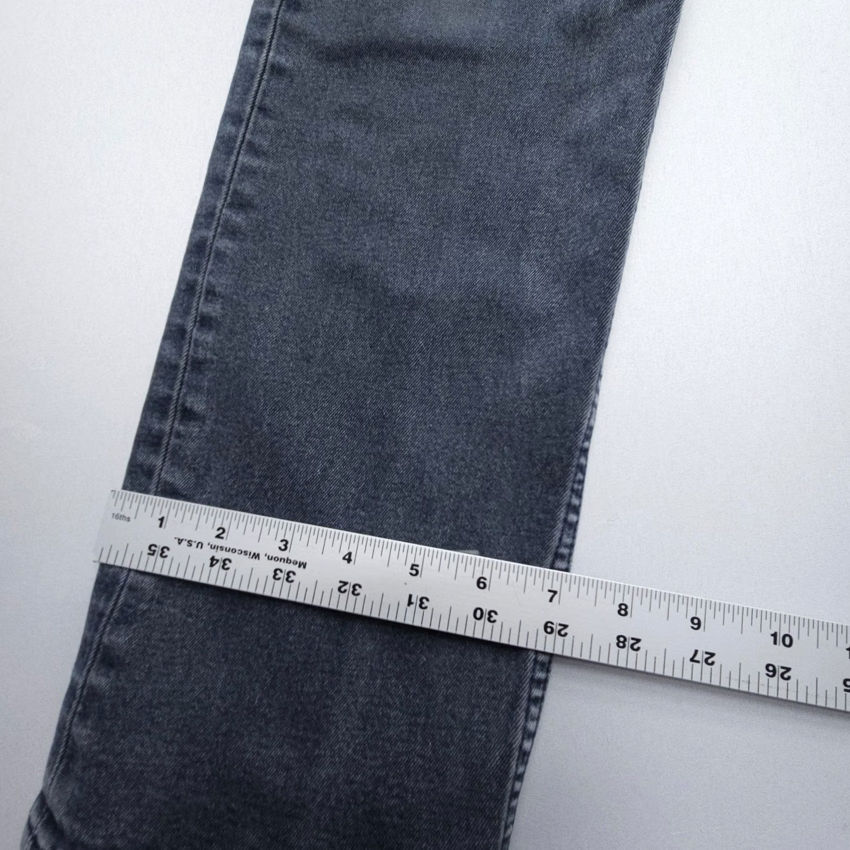 Levi's Levi'S Jeans Mens 34 Gray Taper Fit Faded Black Cotton Stretch Denim Size US 34 / EU 50 - 4 Thumbnail