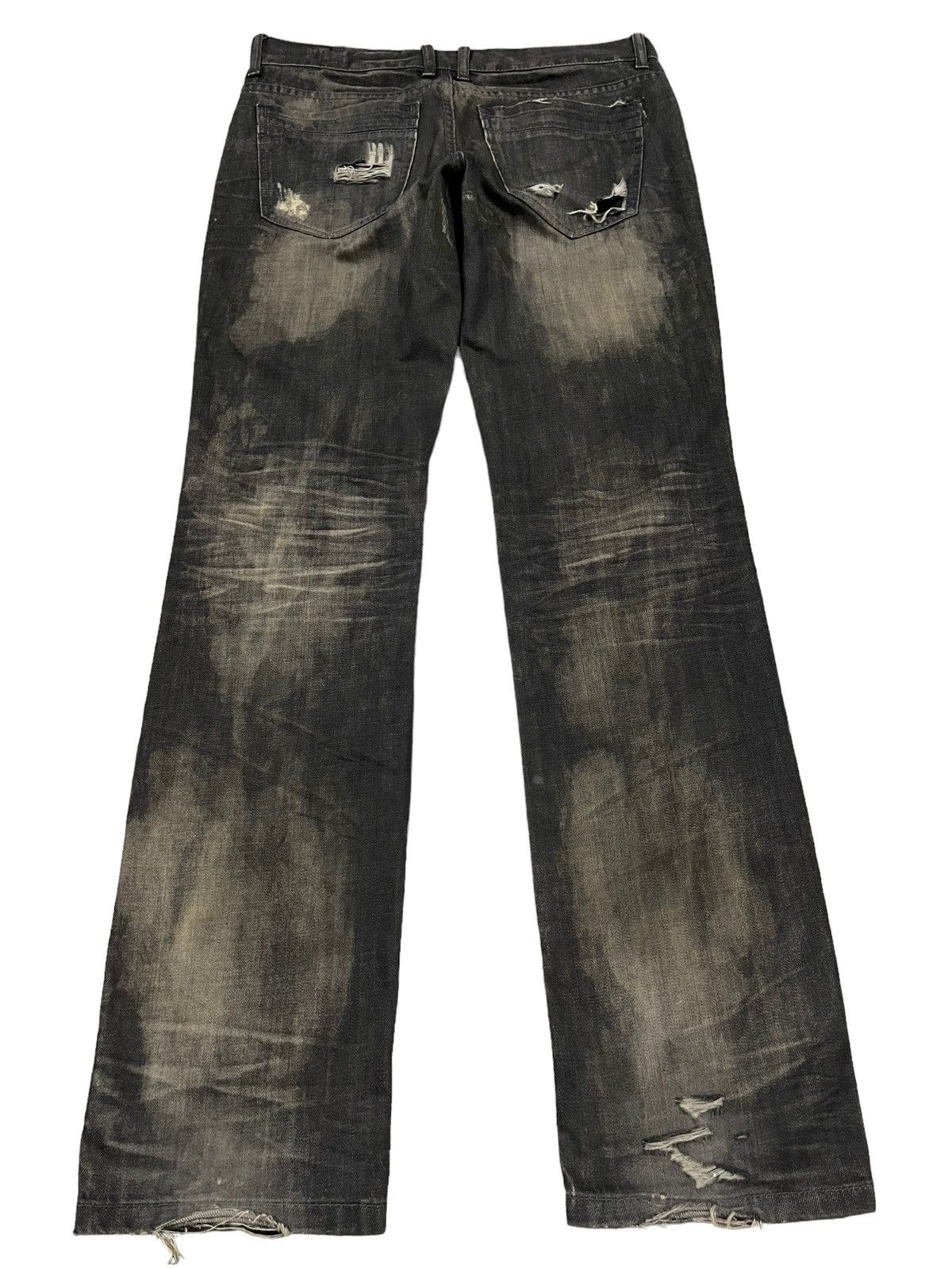 Japanese Brand Vintage Japanese Semantic Design Faded Wash Style Jeans Size US 32 / EU 48 - 2 Thumbnail