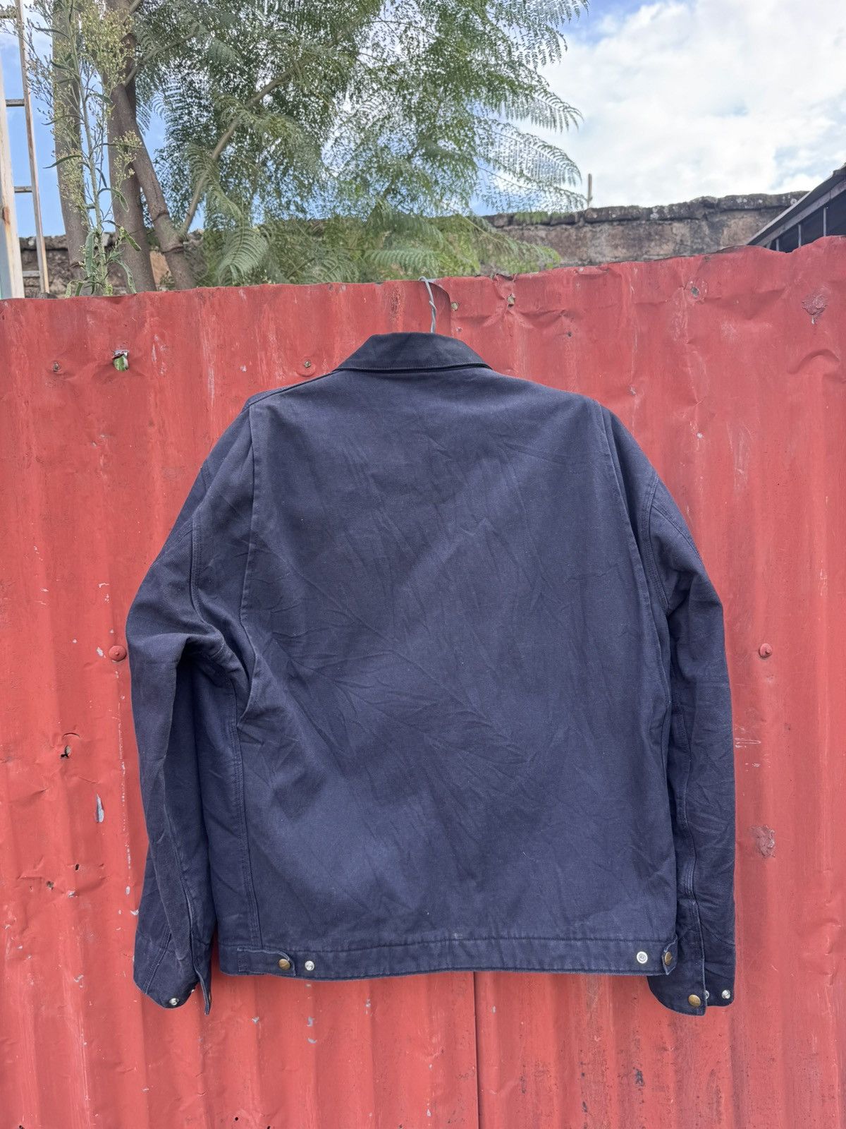 Carhartt Vintage Carhartt detroit blue Lined J97 PTL SMALL Jacket Size US XL / EU 56 / 4 - 2 Thumbnail