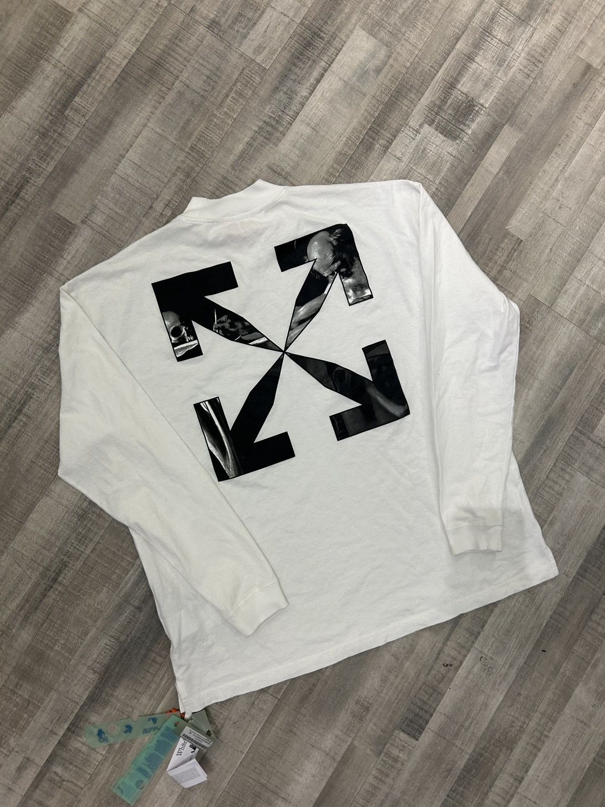 Off-White Off-White Caravaggio Arrow Long-Sleeve Tee Size US M / EU 48-50 / 2 - 4 Thumbnail