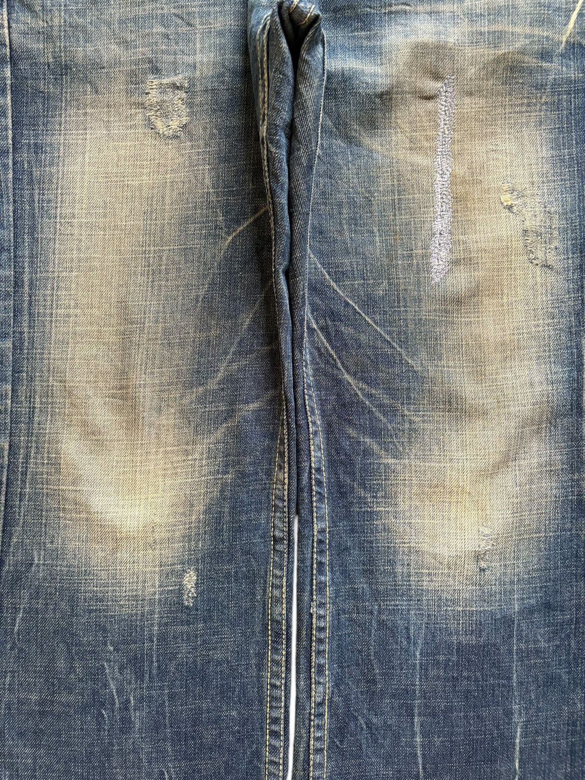 Hysteric Glamour Vintage Red Pepper Rusty Mud Wash Distress Baggy Jeans Size US 34 / EU 50 - 5 Thumbnail