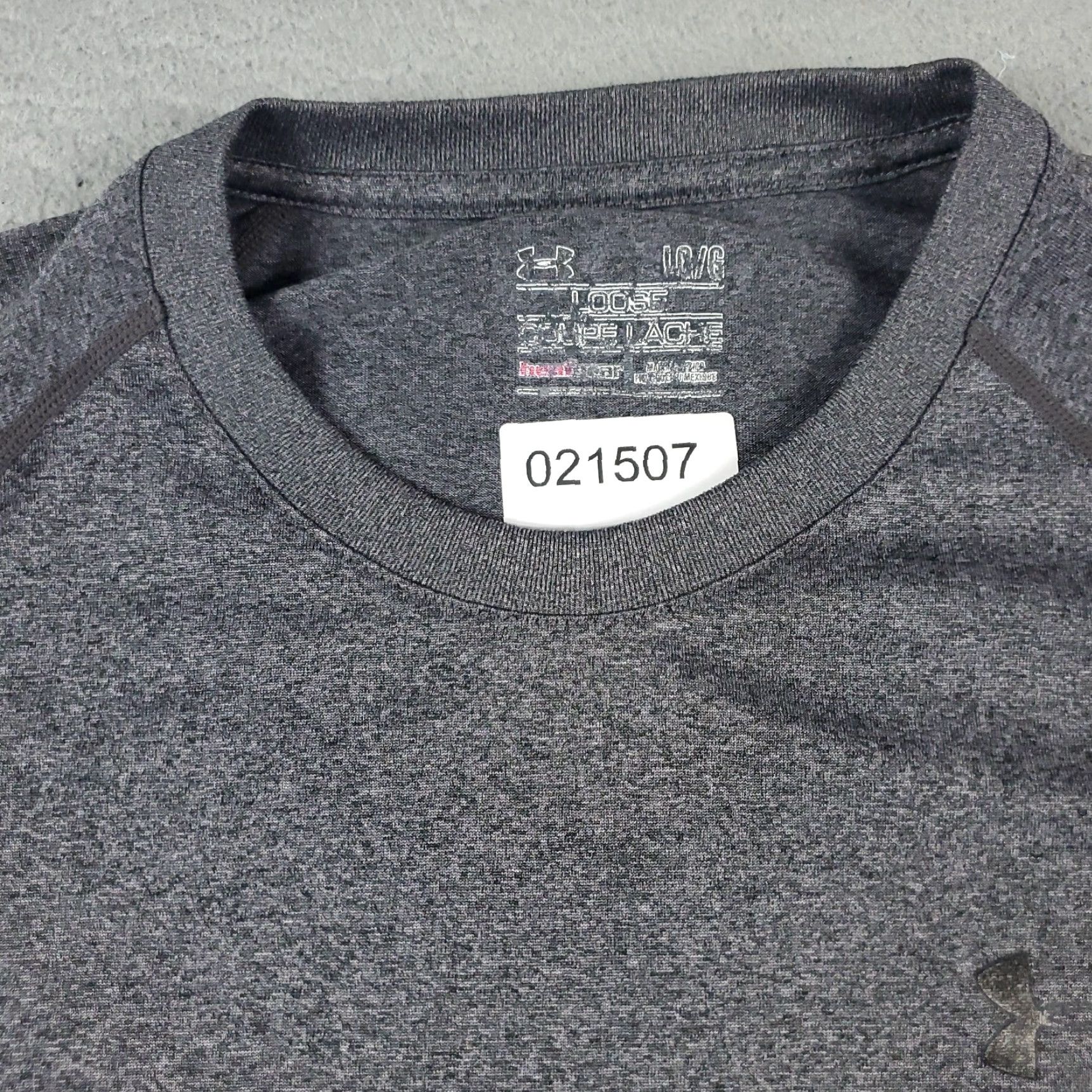 Under Armour Under Armour T Shirt Mens Large Gray HeatGear Active Work Out Gym Logo Regular Shirt - Under Armour HeatGear Size US L / EU 52-54 / 3 - 3 Thumbnail