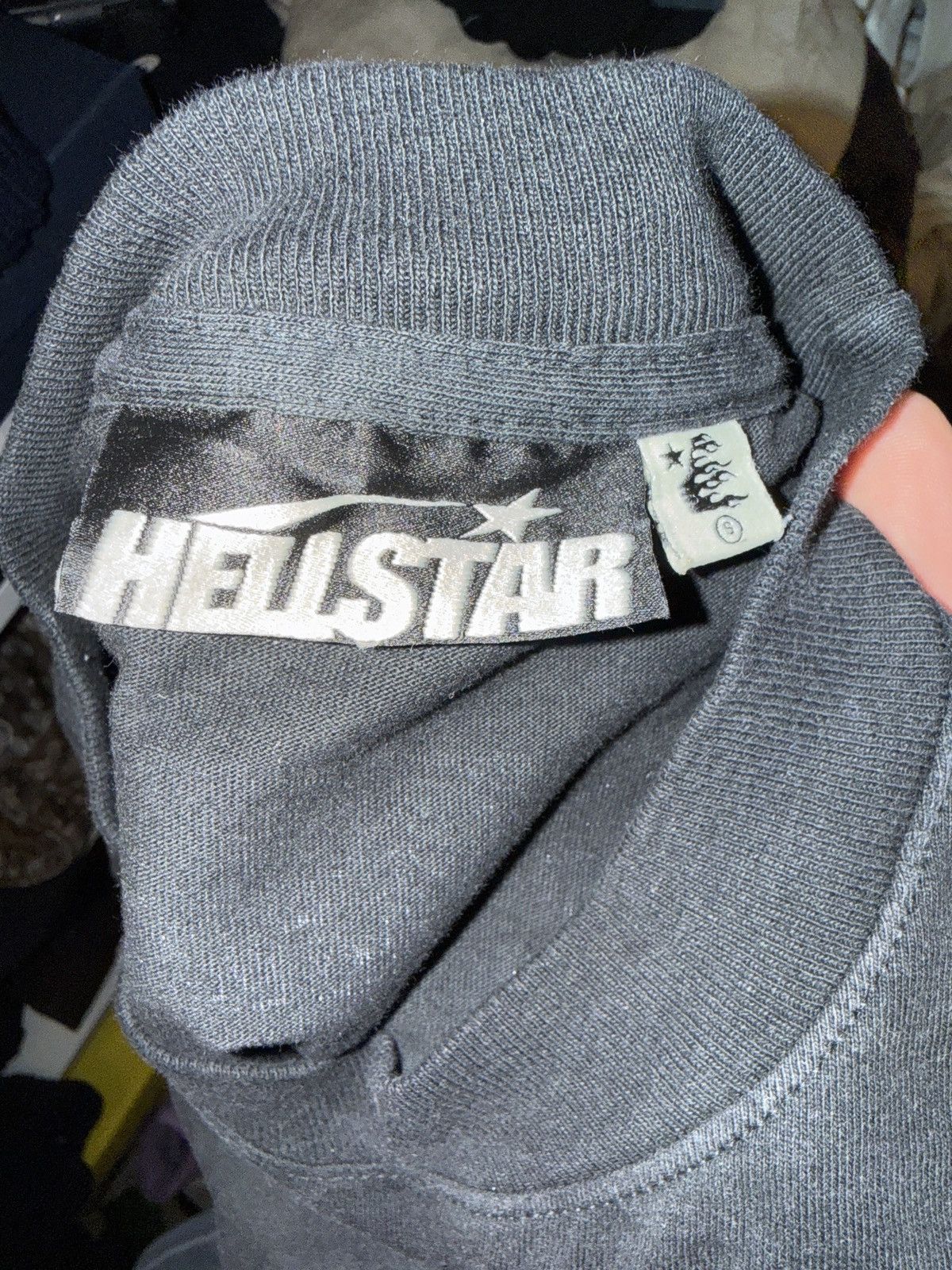 HELLSTAR Hellstar Sports Gel Logo T-shirt in black w purple logo. Size US S / EU 44-46 / 1 - 6 Thumbnail