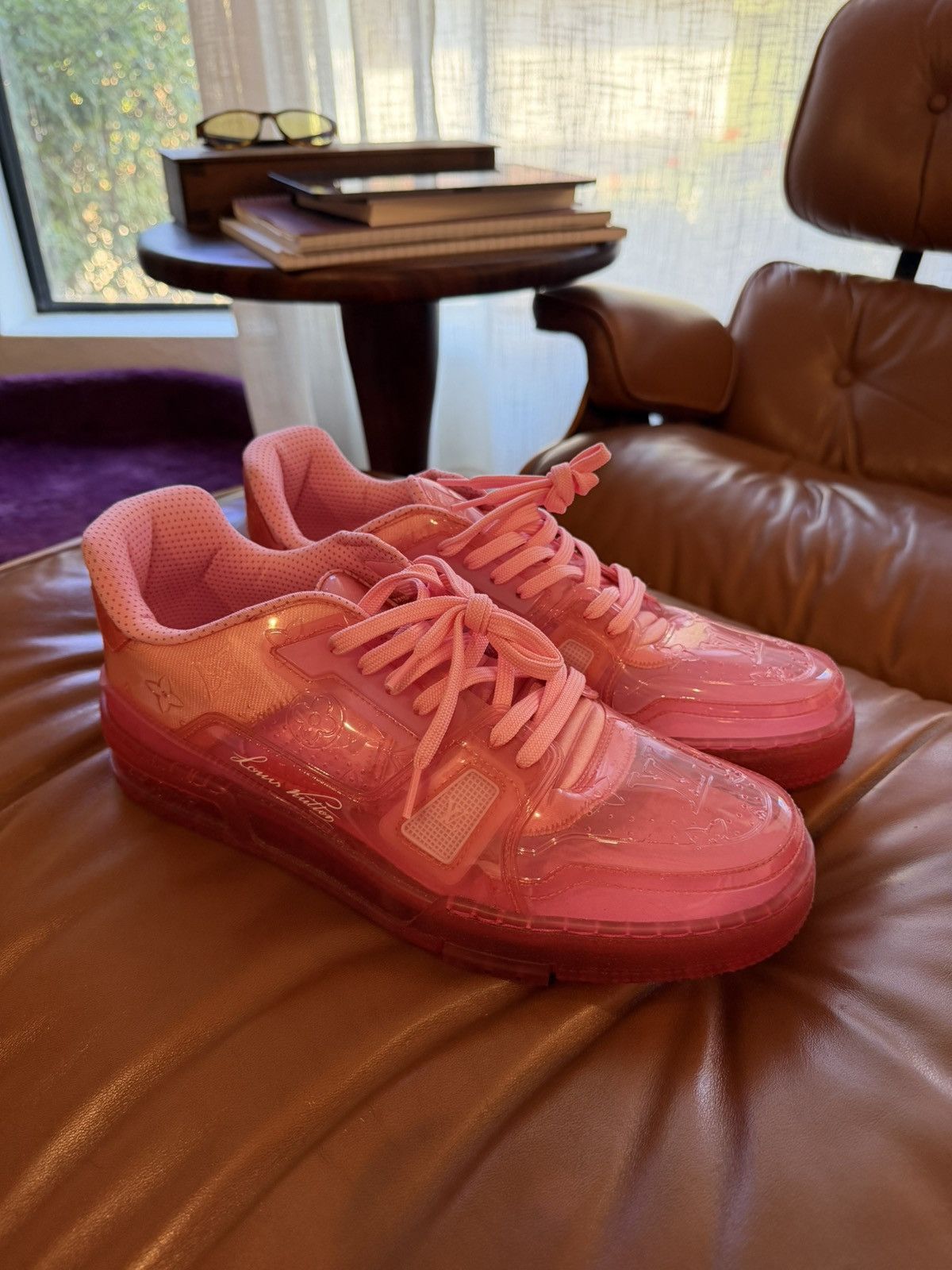 Louis Vuitton Louis Vuitton X Virgil Abloh Pink Transparent Size US 9.5 / EU 42-43 - 1 Thumbnail