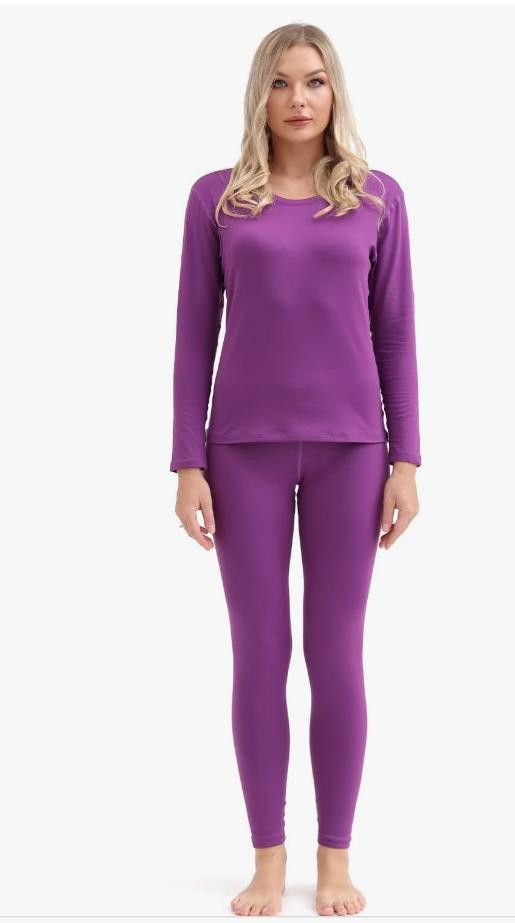 NBDN Nobrandedon Thermal Women Ultra-Soft Long Johns Set Base Layer XL Size ONE SIZE - 1 Thumbnail