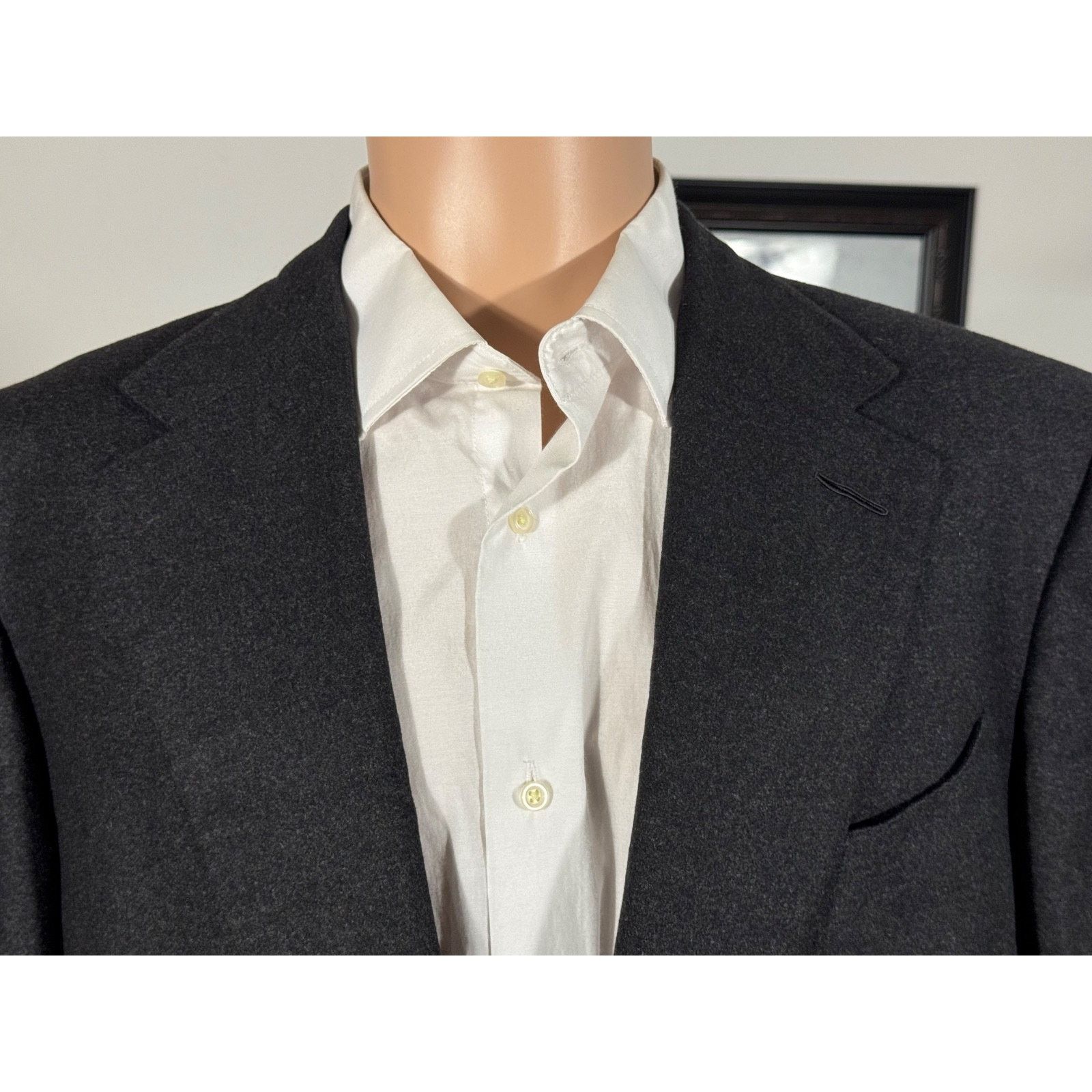 Tom Ford Tom Ford Charcoal Wool Cashmere Flannel Blazer Jacket 56 46 Size 46R - 9 Thumbnail