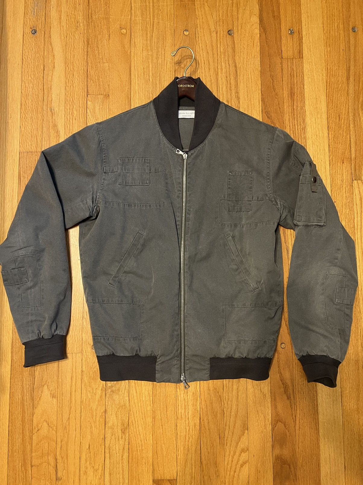 John Elliott Paneled Flight Jacket - Washed Black Size US M / EU 48-50 / 2 - 1 Thumbnail