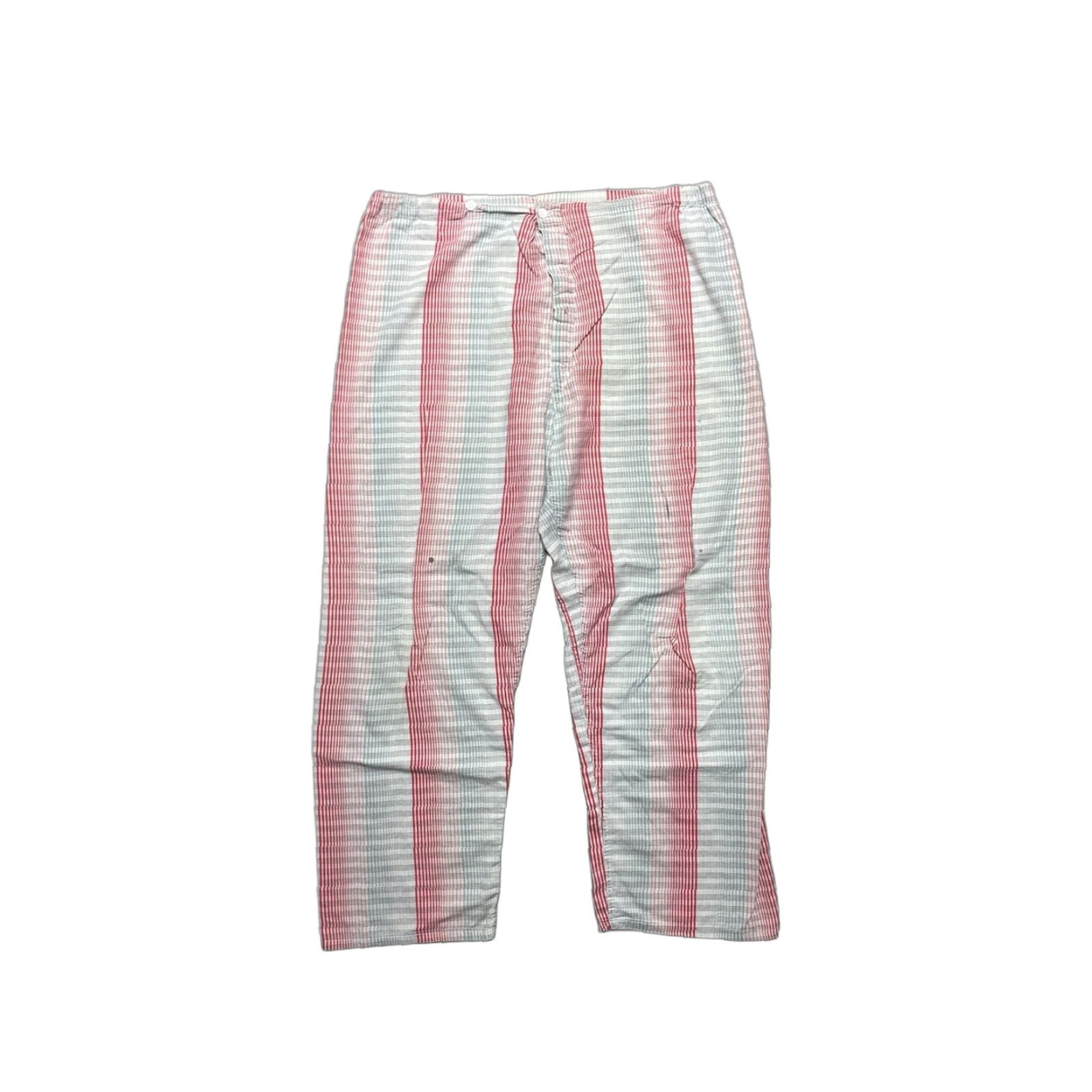Vintage VINTAGE 1960s Lightweight Pajama Pants Cotton Plaid Men’s Loungewear Size US 33 - 1 Thumbnail