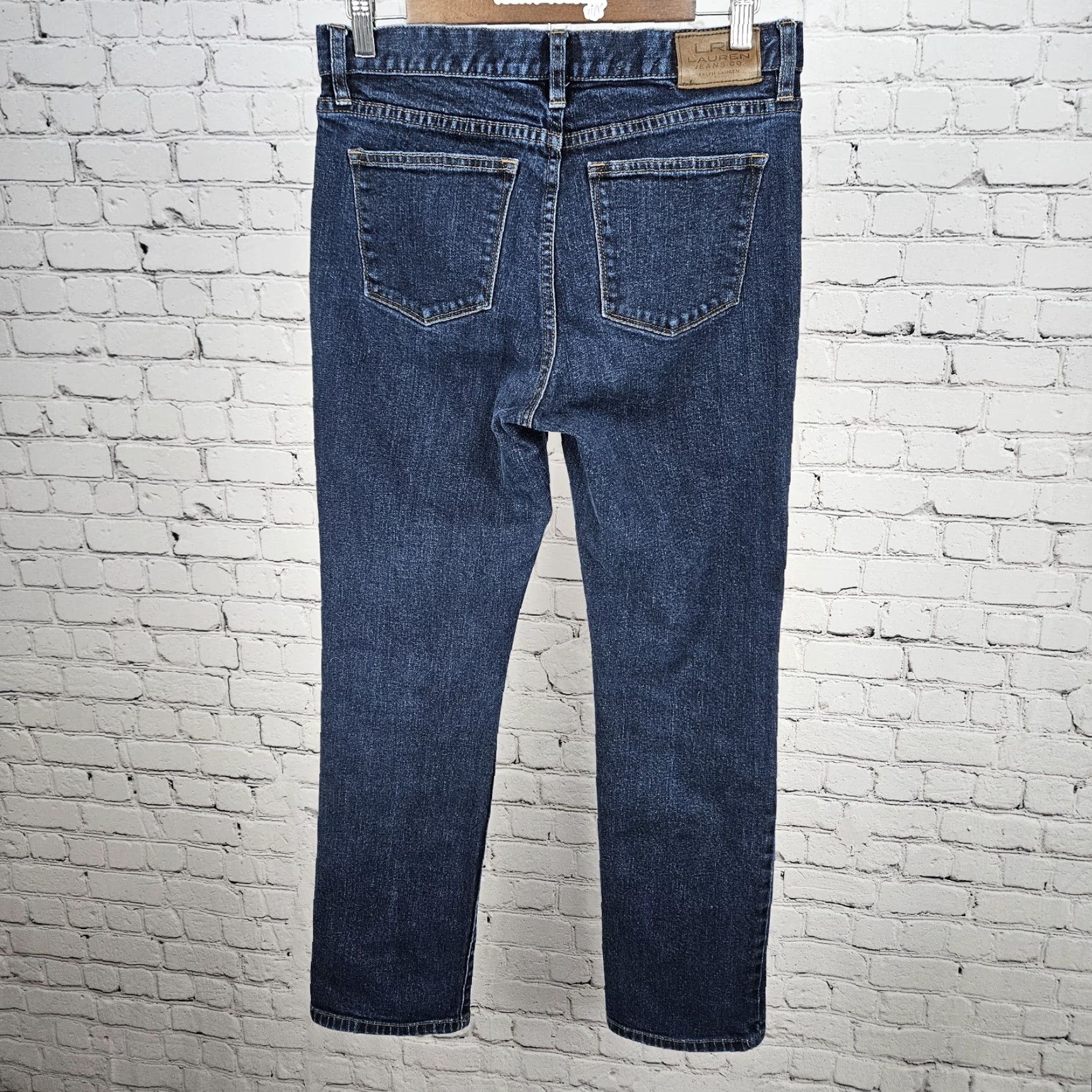 Ralph Lauren Ralph Lauren Jeans Women 5-Pocket Blue Classic Straight Mid Rise Dark Wash 6 29x29.5 90s Style Size 28" / US 6 / IT 42 - 2 Thumbnail