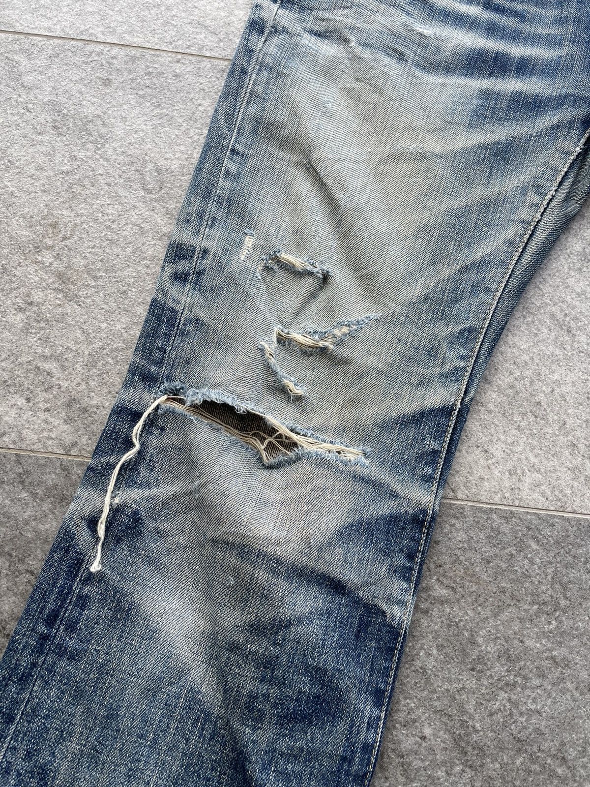 Japanese Brand Vintage Cate Mer selvedge Distressed Denim Pants Size US 33 - 10 Thumbnail