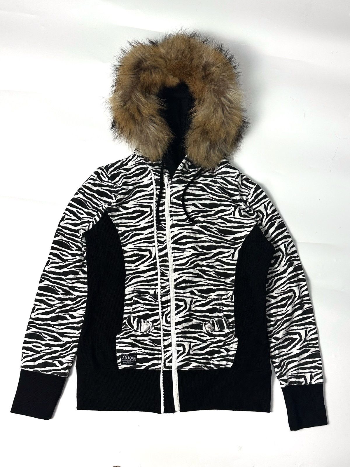 Japanese Fur Hoodie Zebra Adjoin ifsixwasnine lgb style