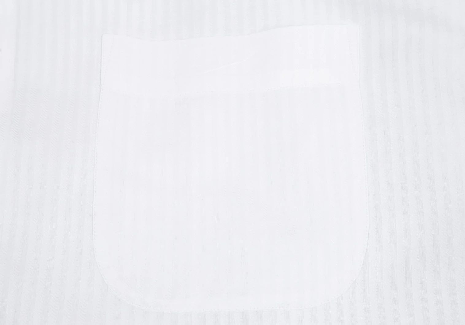 Armani Collezioni Cotton Shadow Stripe Shirt in White Size 43 Size US XXS / EU 40 - 8 Thumbnail