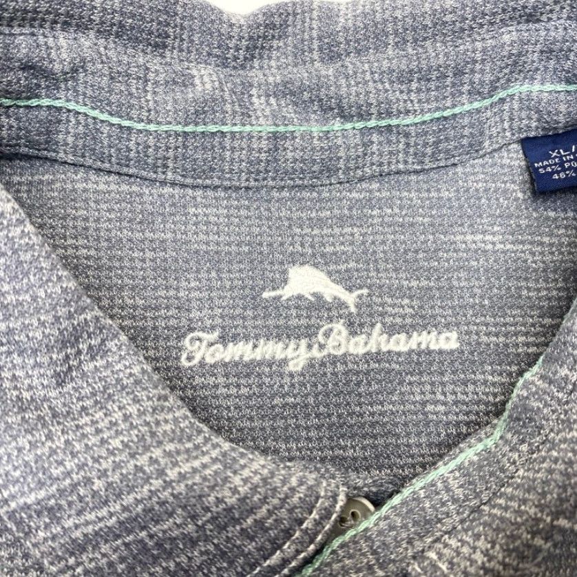 Tommy Bahama Tommy Bahama Shirt Mens XL Gray Heather Polo Golf Casual Embroidered 8573 Size US XL / EU 56 / 4 - 4 Thumbnail