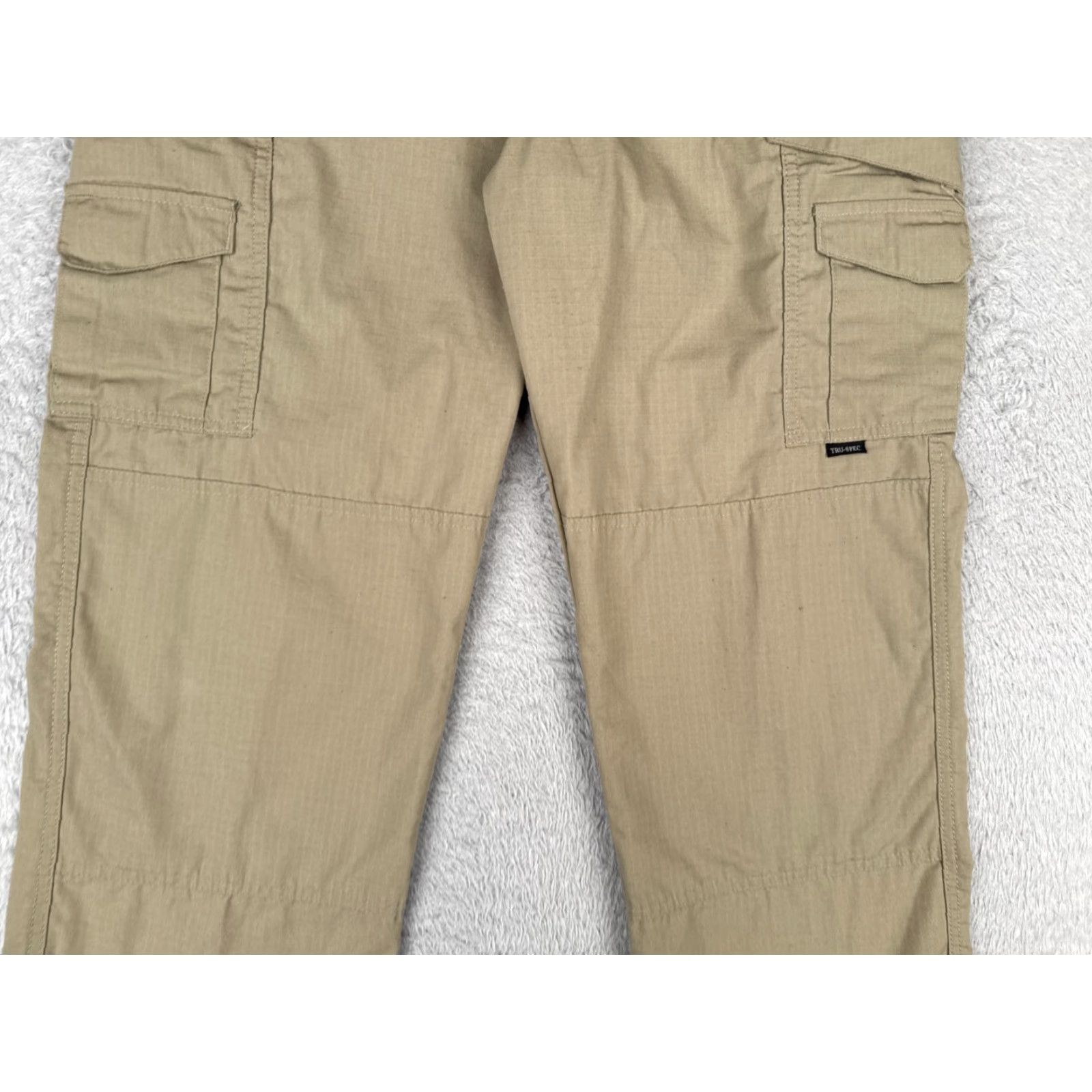 Doublet Tru-Spec Men Cargo Pants 30 Beige 30x27 Regular Straight Pocket 5-Pocket Canvas Polyester-Blend Military Outdoor Army Vintage: No Size US 30 / EU 46 - 3 Thumbnail