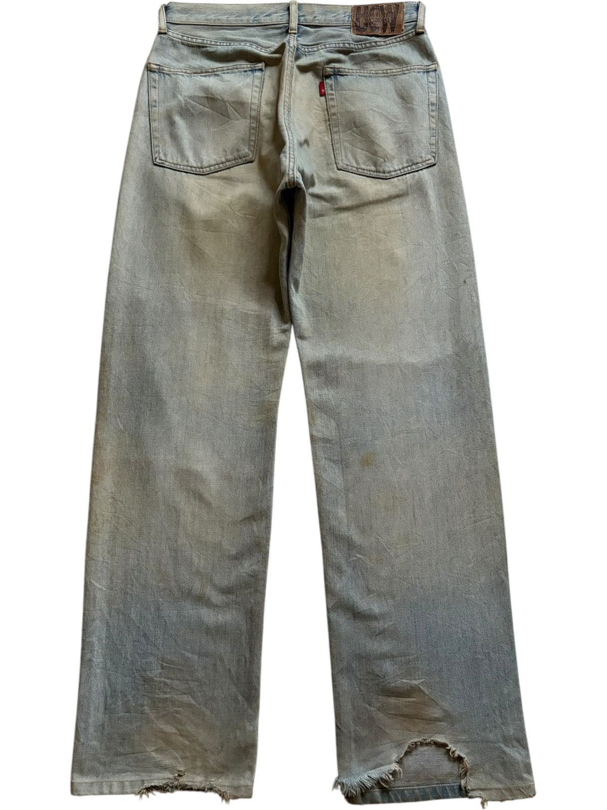 Japanese Brand Vintage Japanese Brand Rusty Mud Wash Distressed Baggy Jeans Size US 31 - 2 Thumbnail