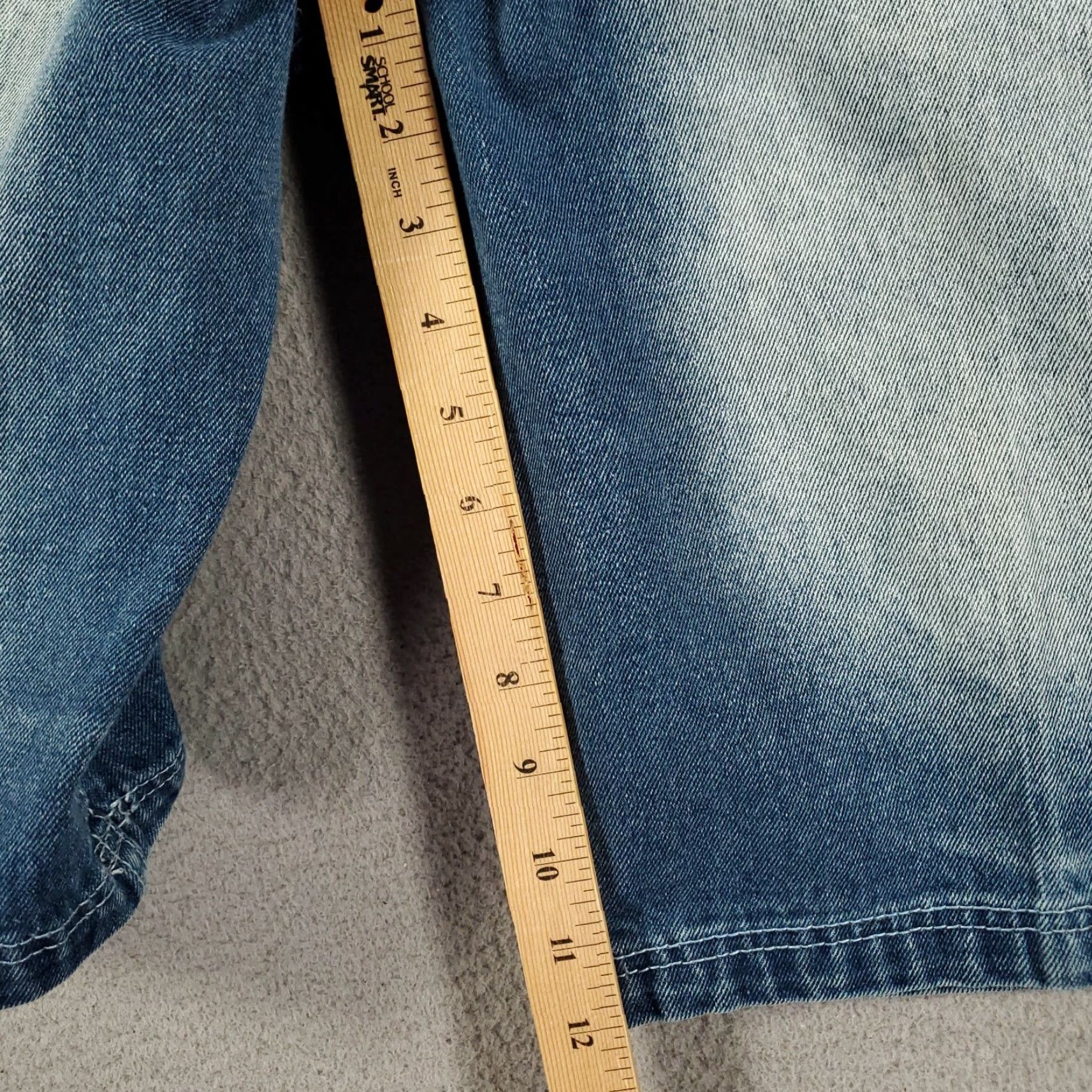 Denime Mens Denim Short 36 Jorts Hip Hop Grunge Relaxed Fit 36x13 Blue Denim Casual 90s Mens Bermuda Shorts Regular 5-Pocket Size US 36 / EU 52 - 4 Thumbnail