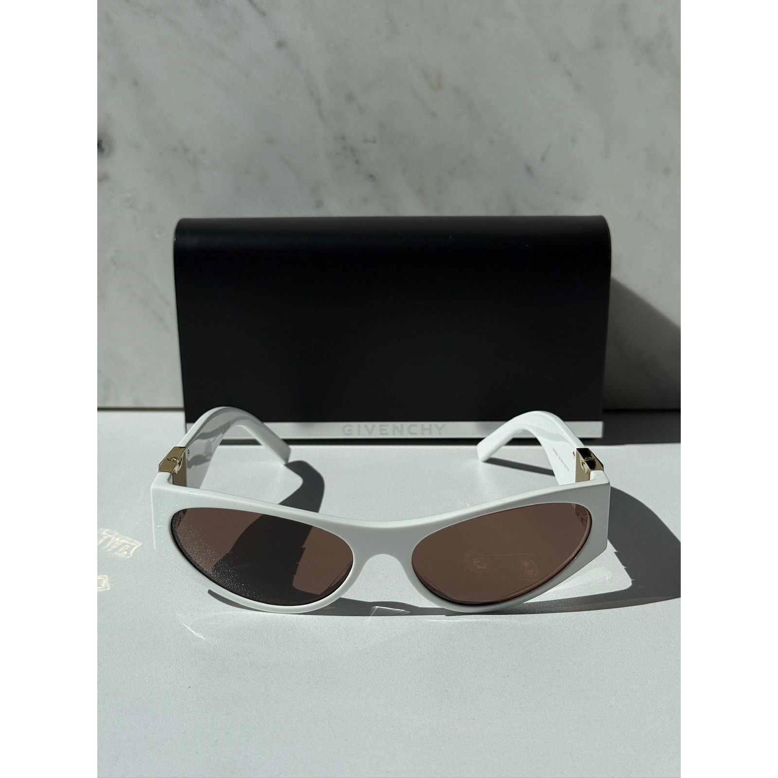 Givenchy NEW Givenchy GV40055I Mask White Sunglasses $870 Size ONE SIZE - 4 Thumbnail