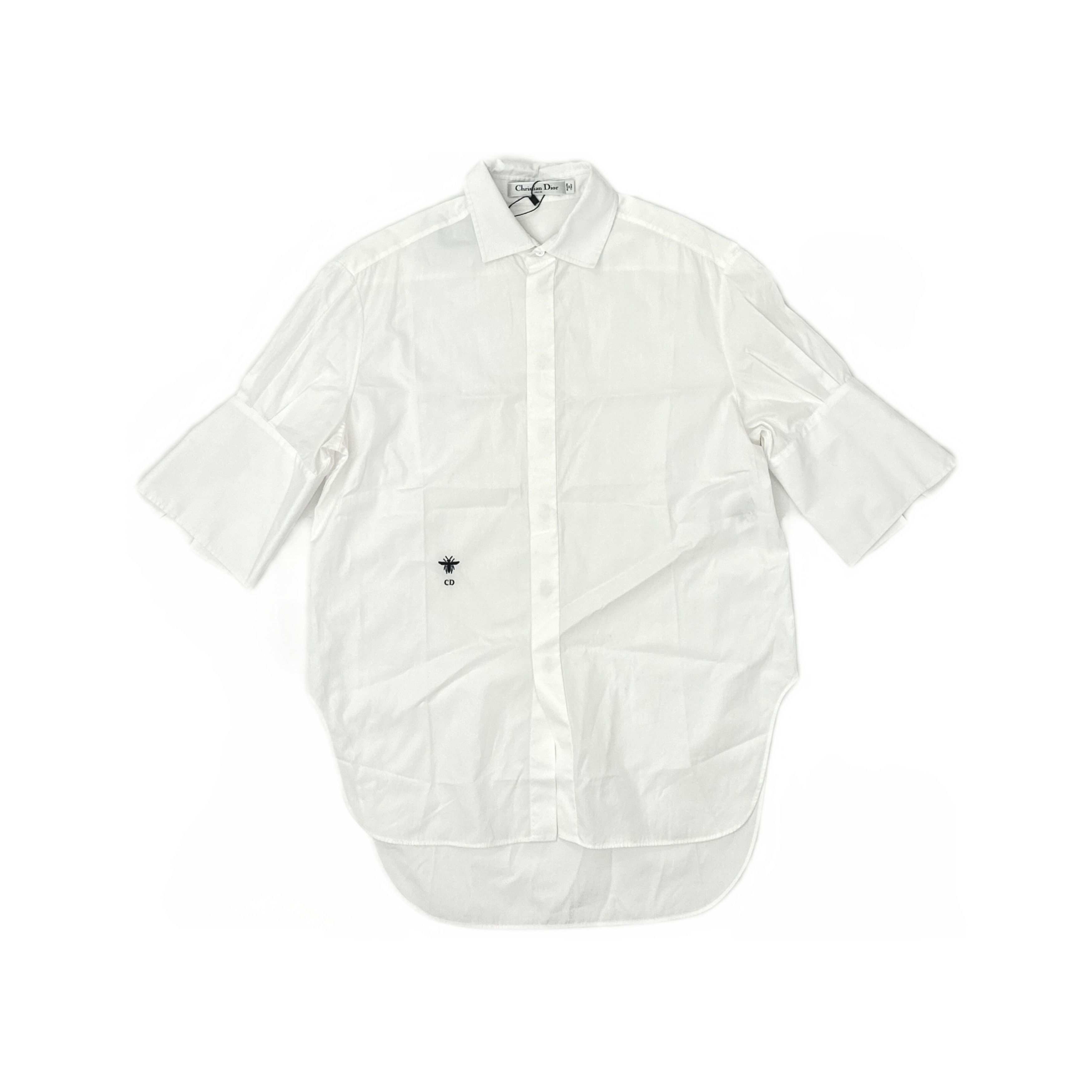 Dior Dior Bee Embroidered Button Up Shirt Size 34 Size XS / US 0-2 / IT 36-38 - 1 Thumbnail