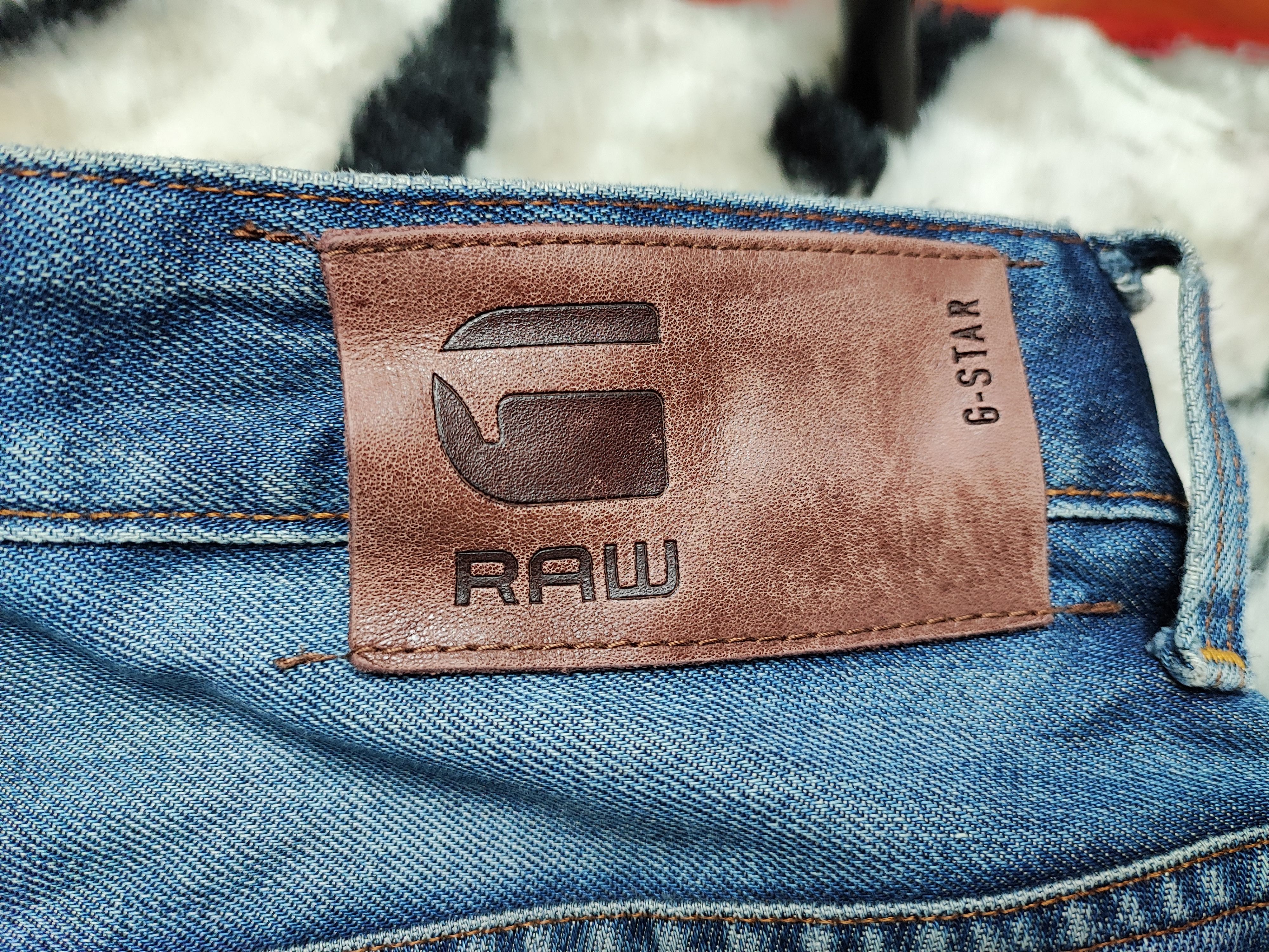 G-Star G Star Raw Jean Distress Stone Wash Size US 31 - 14 Thumbnail
