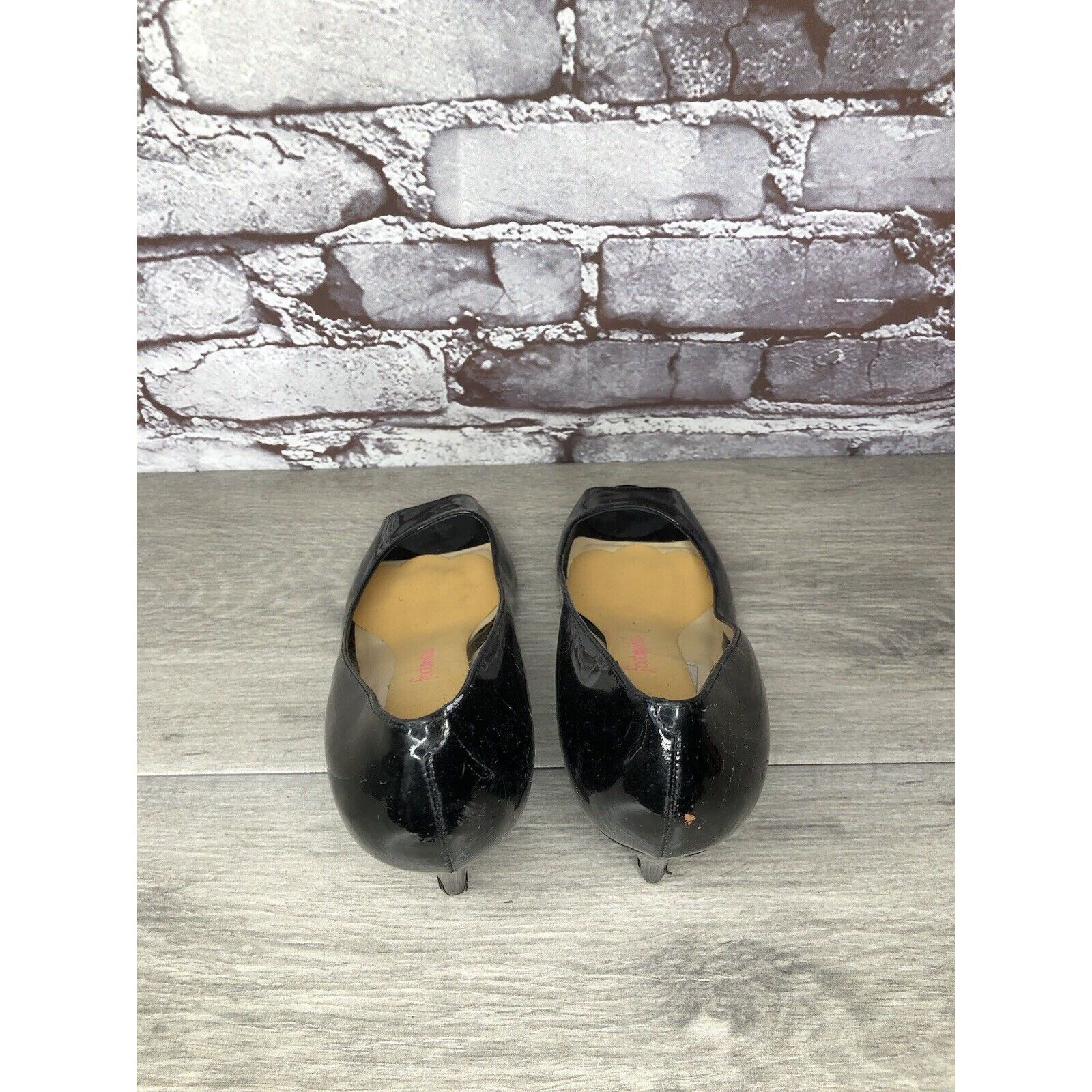 Jimmy Choo Jimmy Choo Black Patent Leather Peep Toe Wedges Shoes Women Size US 9 / IT 39 - 7 Thumbnail