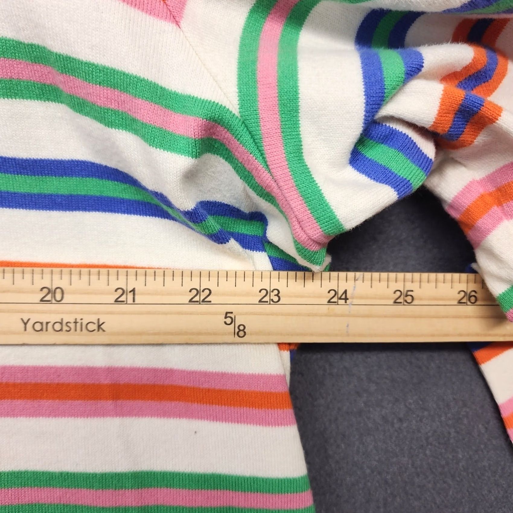 Talbots Talbots Top Womens 2X Multicolor Striped Long Sleeve Pullover Cotton Stretch T-Shirt Women Plus Size XXL / US 16-18 / IT 52-54 - 5 Thumbnail