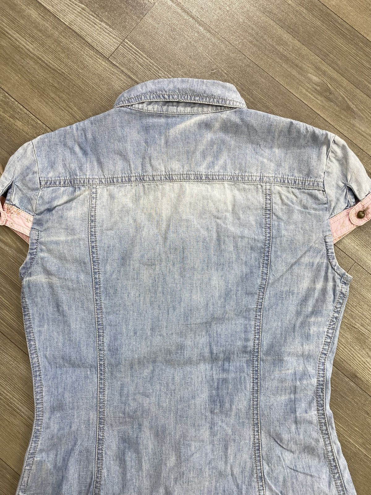 Dolce & Gabbana Luxury Dolce & Gabbana Denim Western Shirt Size XS / US 0-2 / IT 36-38 - 14 Thumbnail