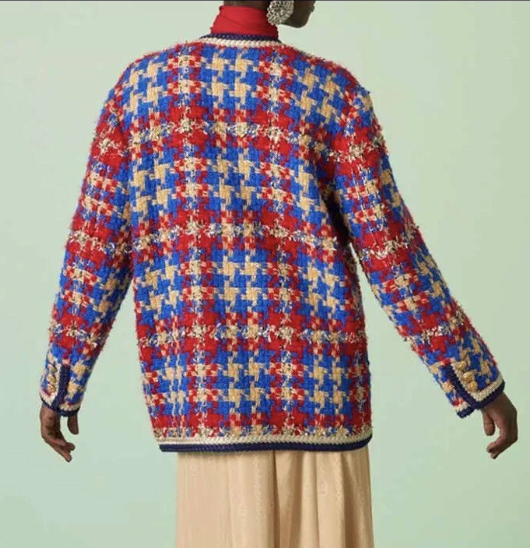 Gucci Gucci Lame Check Wool Tweed Jacket size IT 46 Size L / US 10 / IT 46 - 3 Thumbnail