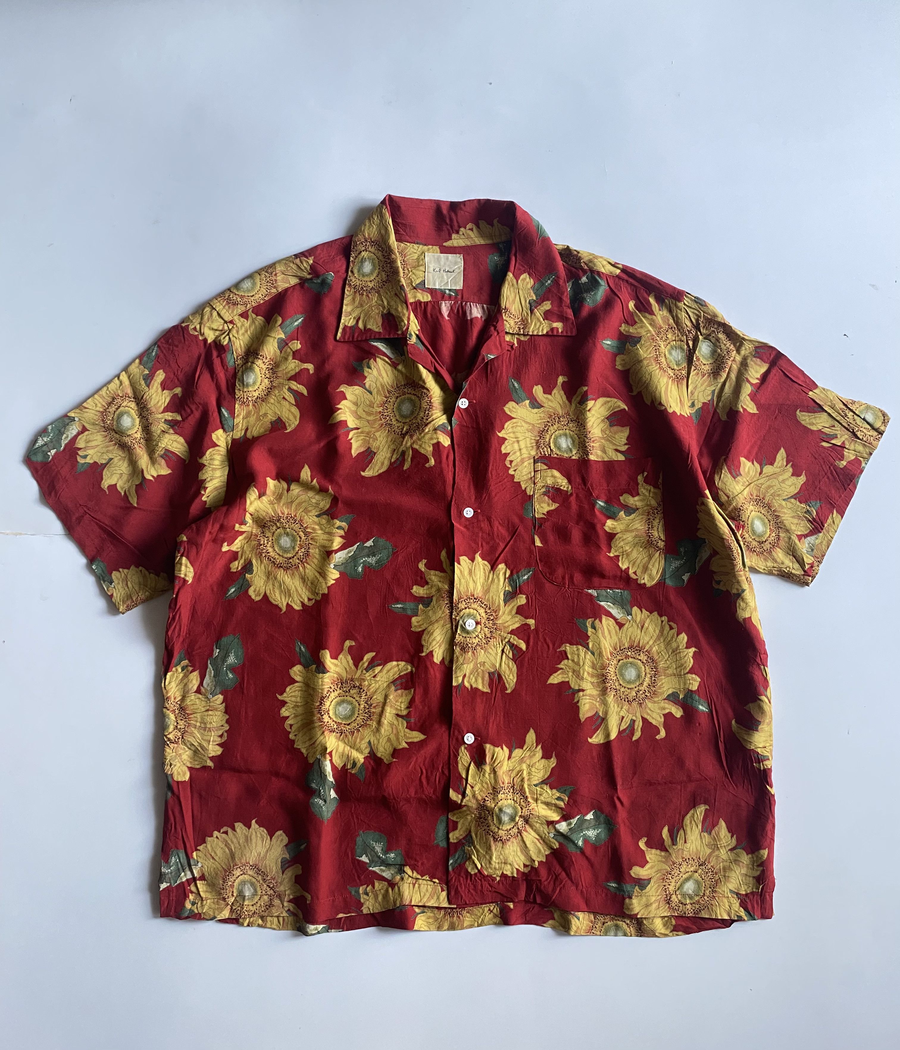 Japanese Brand × Karl Helmut × Vintage Karl Helmut Vintage Flower Shirt Size US L / EU 52-54 / 3 - 1 Thumbnail