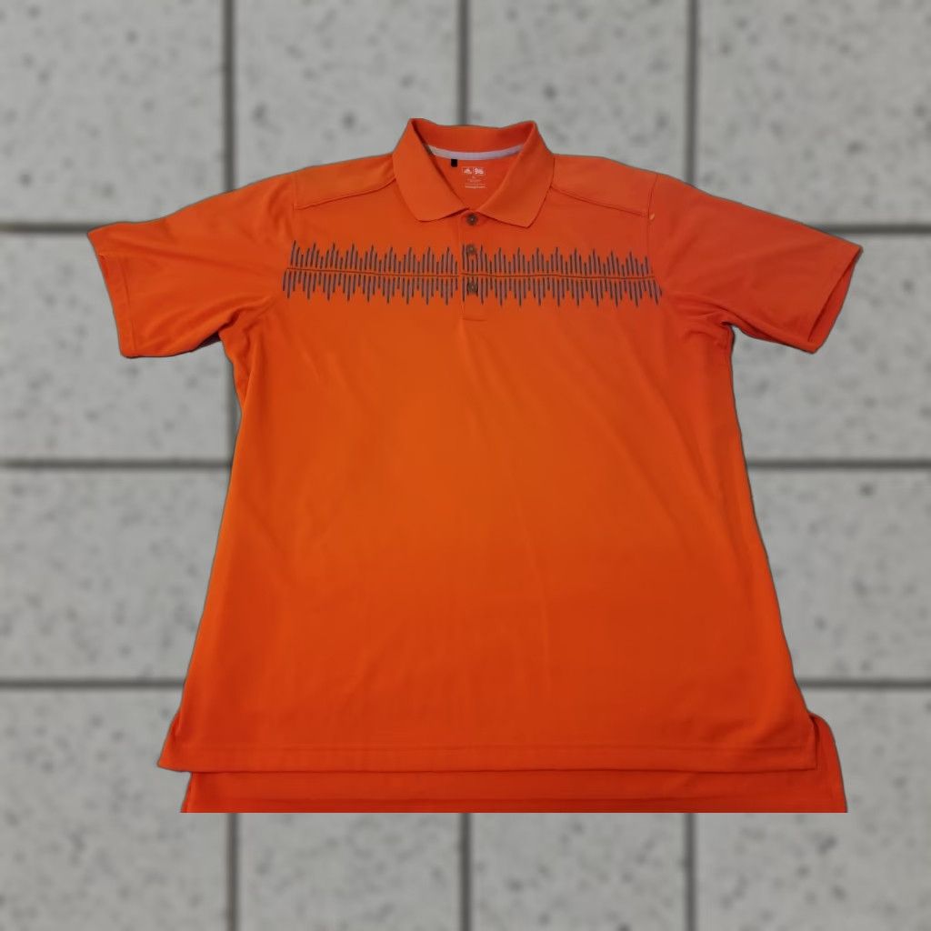 Adidas adidas Golf Polo Shirt XL Orange Athletic Mens Polo Shirt XL Orange Golf Adidas Polo Shirt Mens Size US XL / EU 56 / 4 - 1 Thumbnail