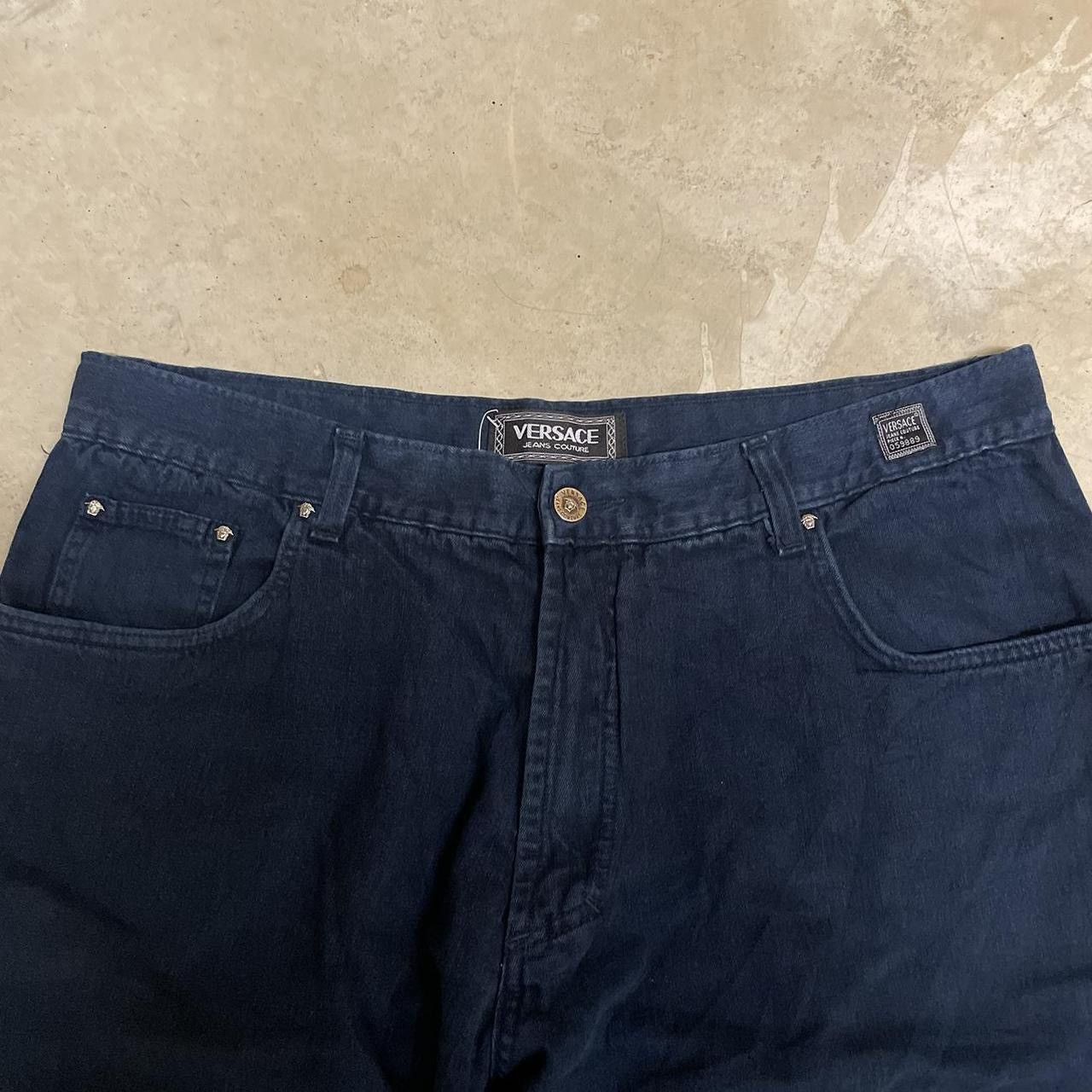 Versace × Versace Jeans Couture Vintage 2000’s Versace Jeans Couture Navy Trousers Size US 36 / EU 52 - 3 Thumbnail