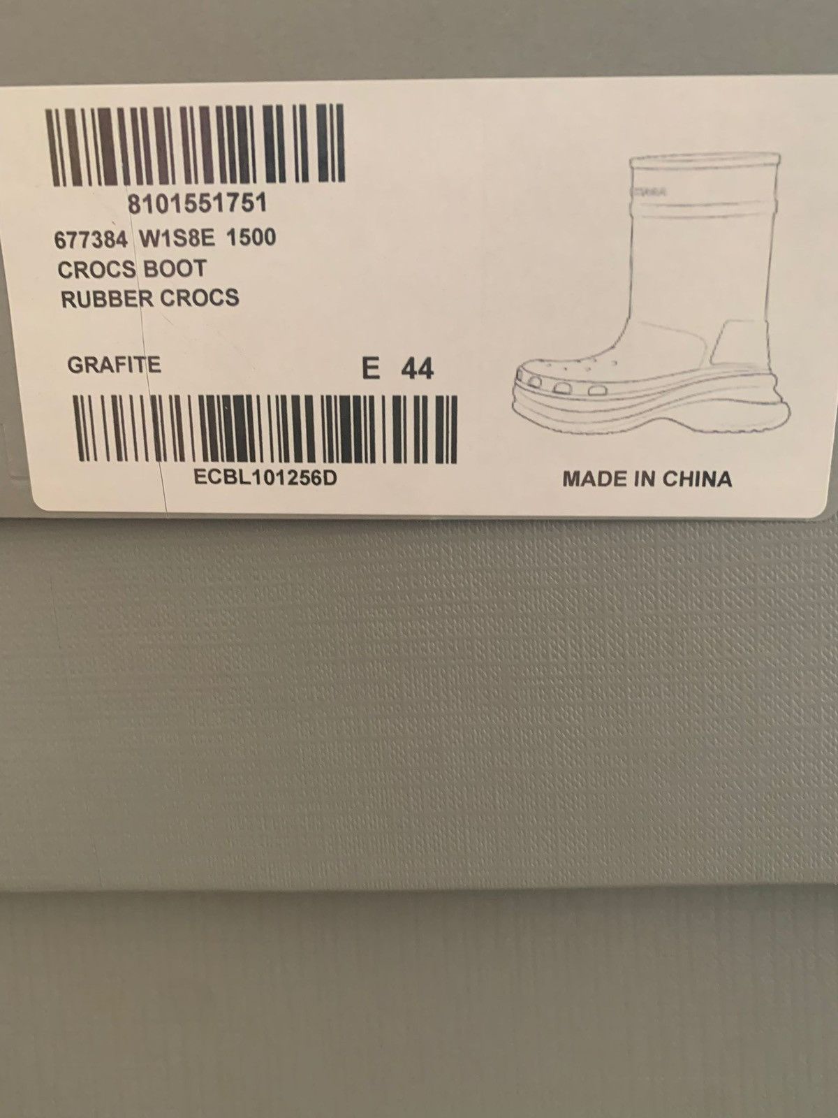 Balenciaga *Brandnew* Balenciaga Grey Croc Boots Sz.44 Size US 11 / EU 44 - 10 Thumbnail