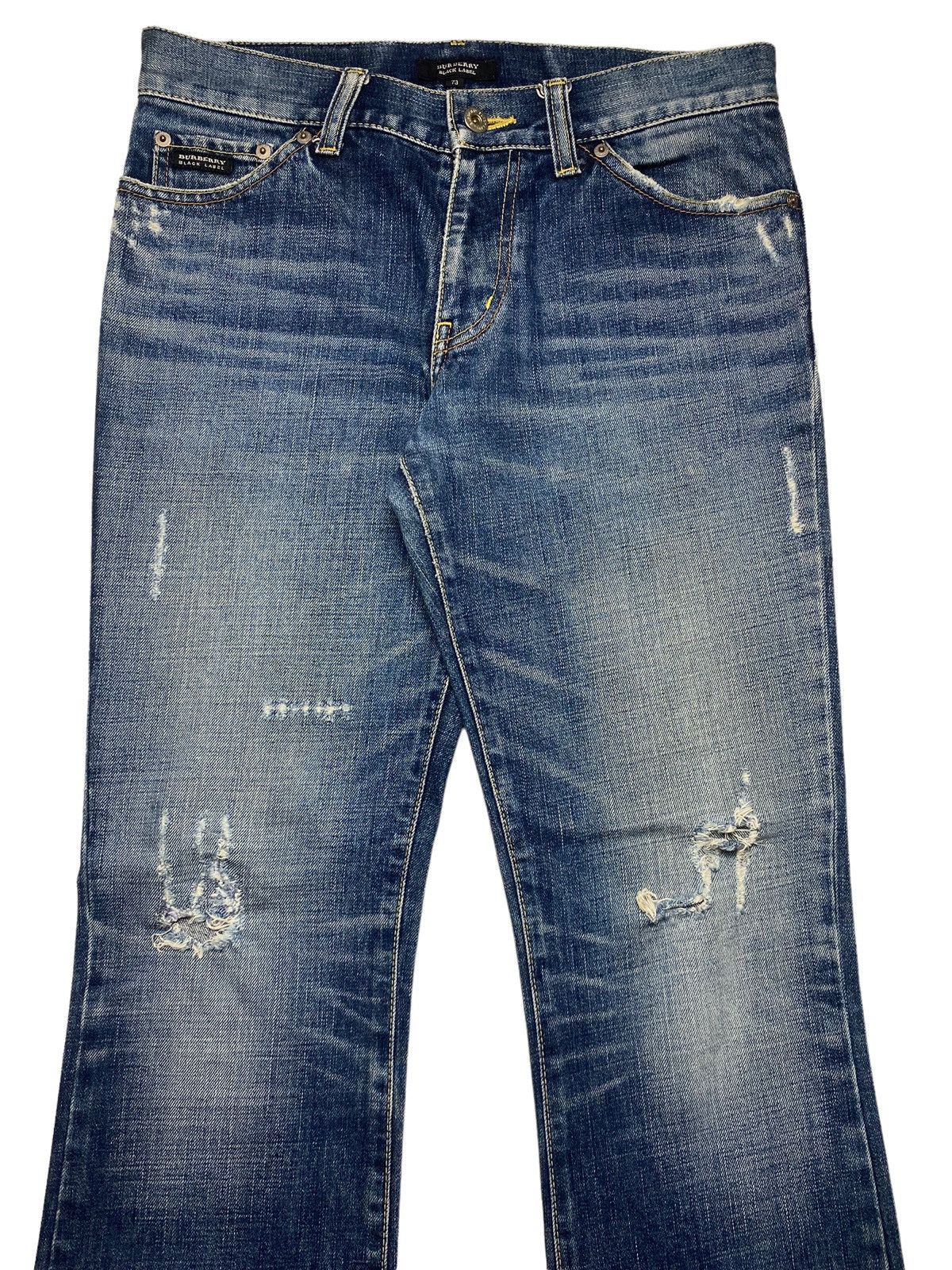 Burberry 2000s Burberry - Flared Distressed Denim Size US 30 / EU 46 - 3 Thumbnail