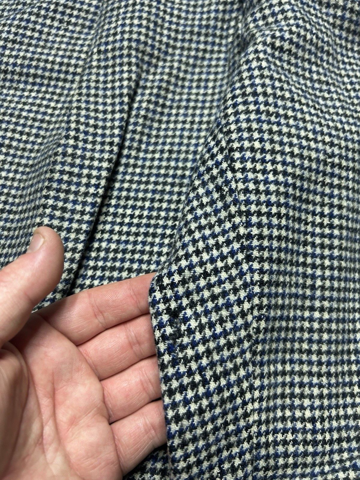 Vintage 1940s drop loop slacks wool pants Campus houndstooth FLAW 29 Size US 29 - 8 Thumbnail