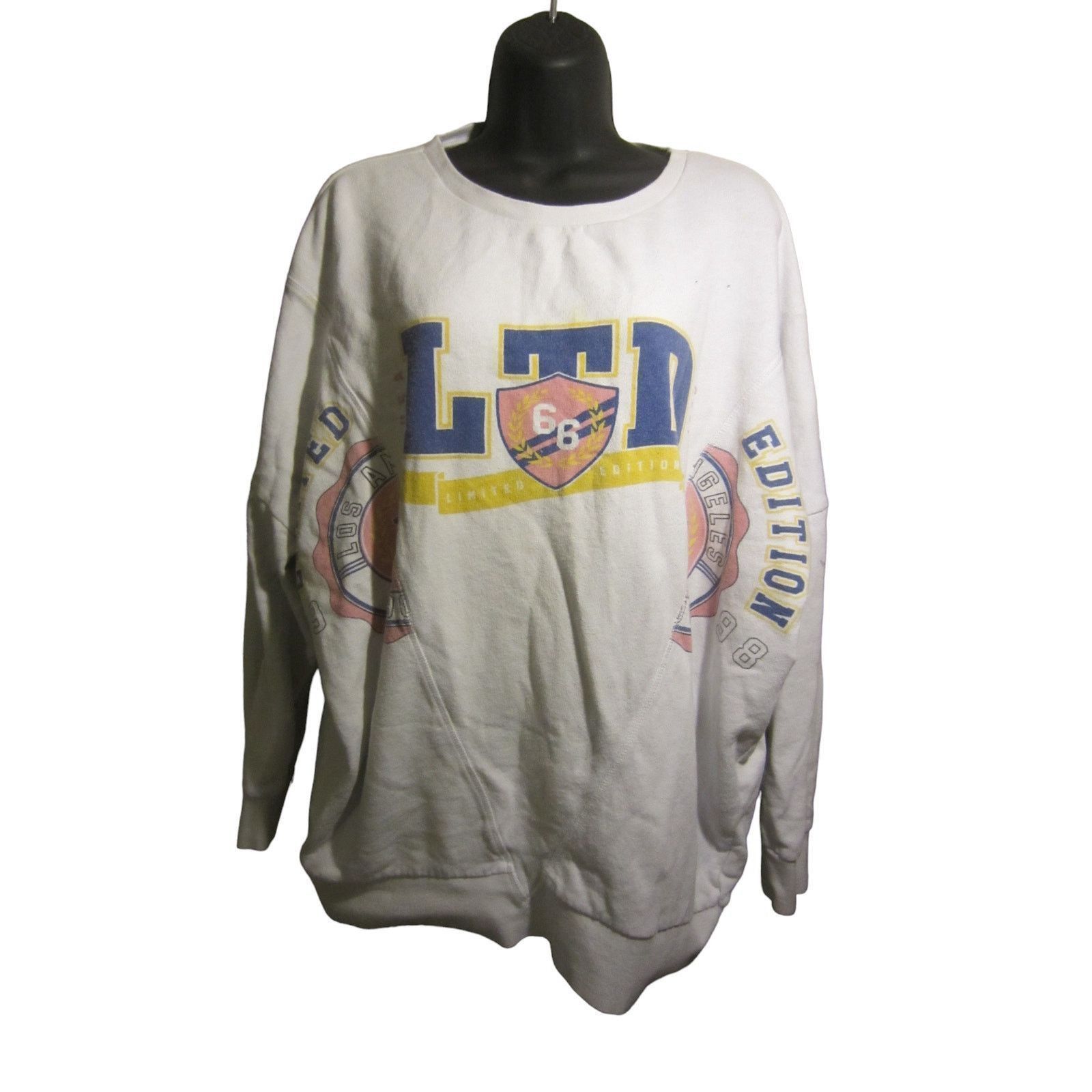 Other Y2K Streetwear Oversized White LTD Edition L.A. Hearts L Size L / US 10 / IT 46 - 2 Thumbnail
