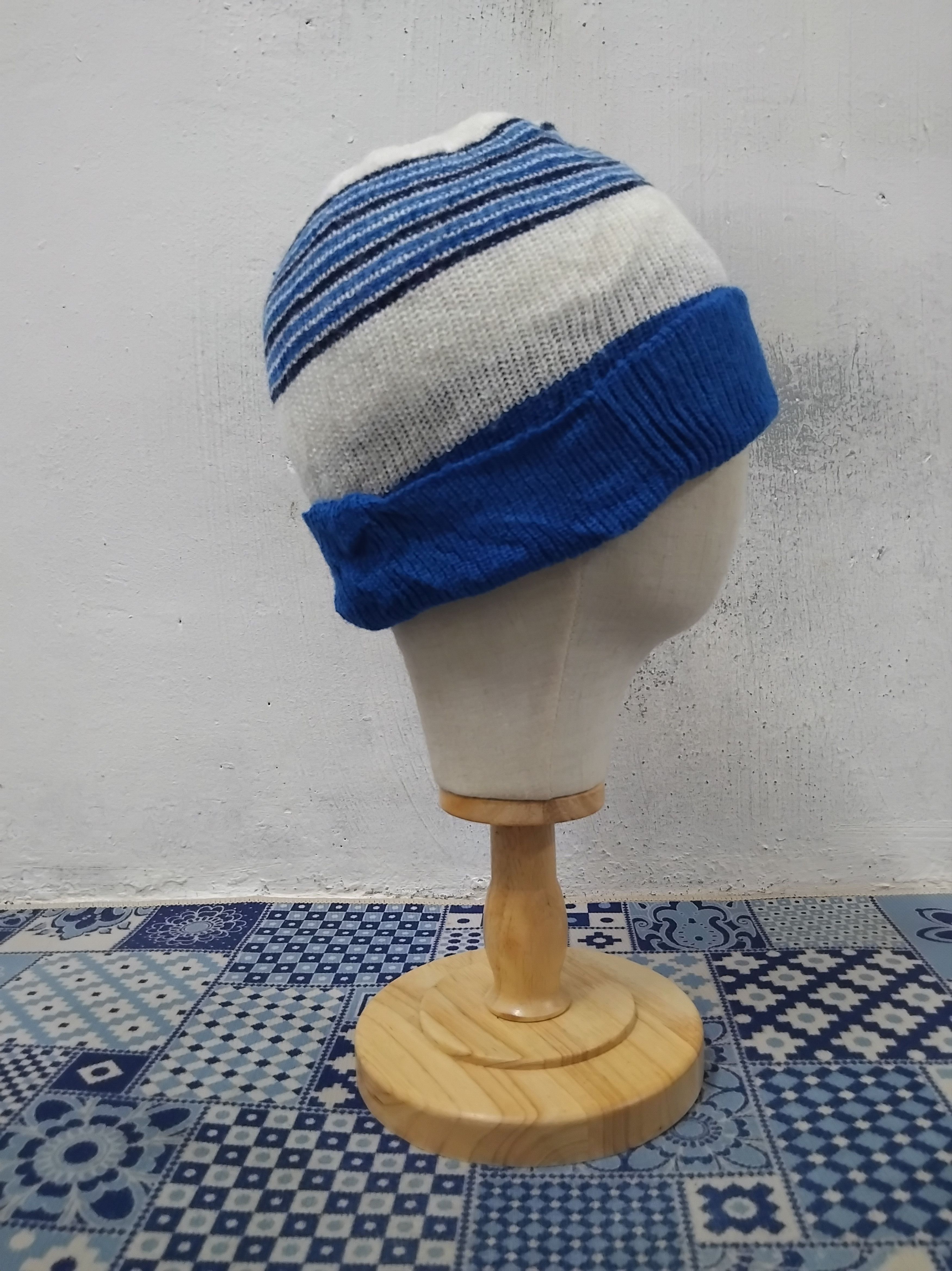 Japanese Brand 💥Unnamed Blue cream colour Japanese style beanie Size ONE SIZE - 4 Thumbnail