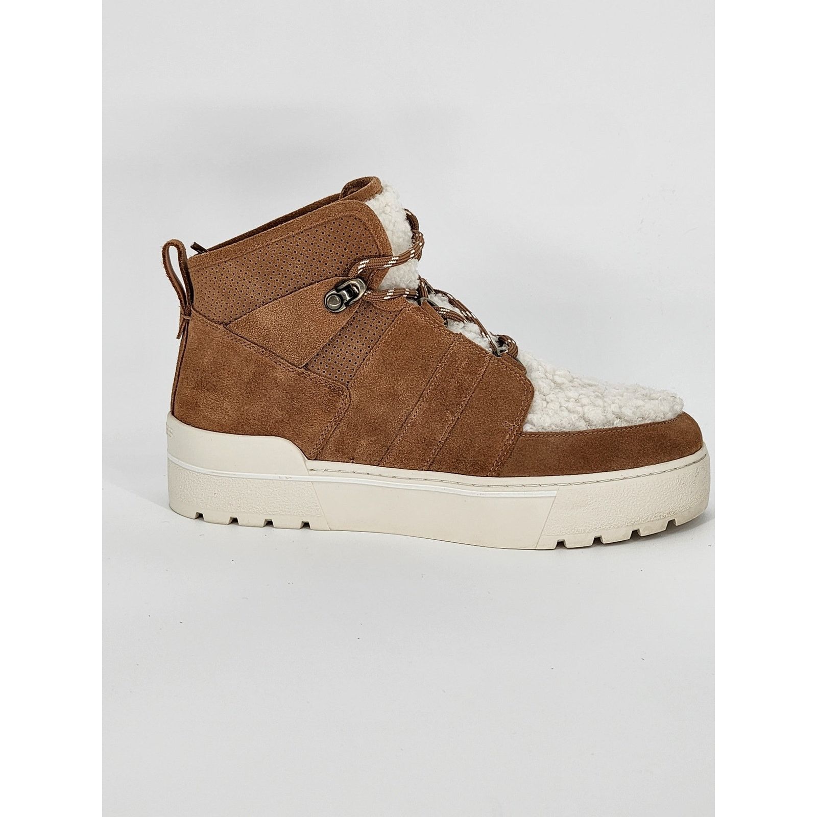 J/Slides J/Slides High-Top Faux Shearling & Suede Sneakers Size 8.5 Size US 8.5 / IT 38.5 - 1 Thumbnail