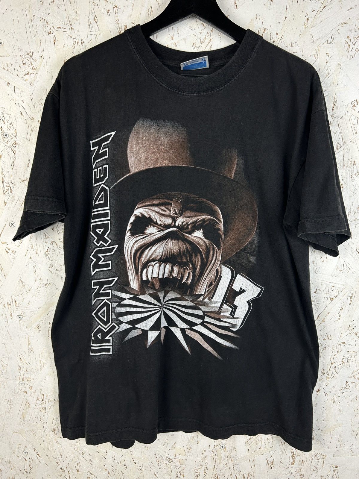 Band Tees Iron Maiden 2003 Dance Of Death Euro Boot T-Shirt Black XL Size US L / EU 52-54 / 3 - 1 Thumbnail